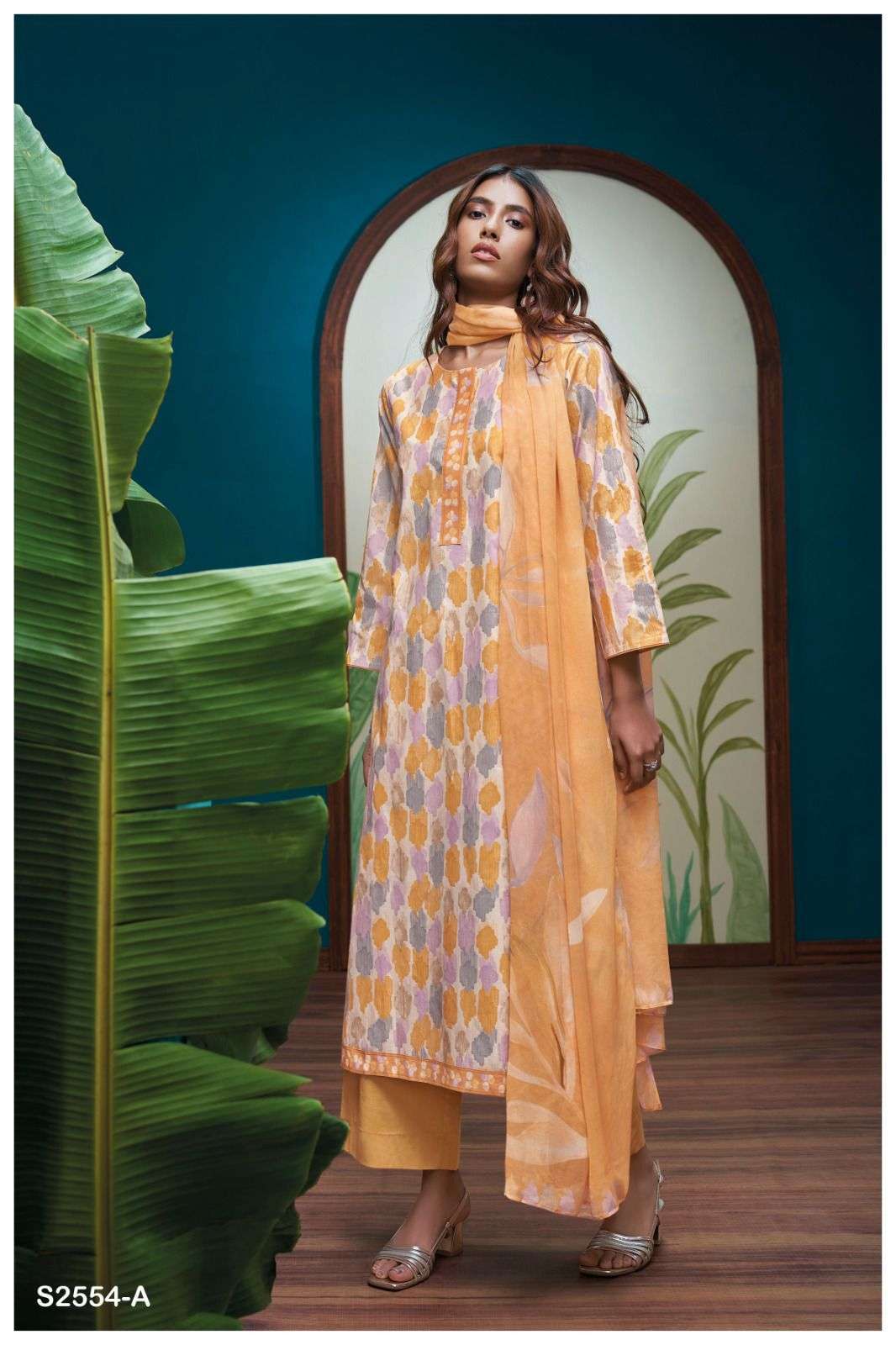 GANGA HEEYA 2554 COTTON SUIT CATALOG COLLECTION GANGA BRAND 