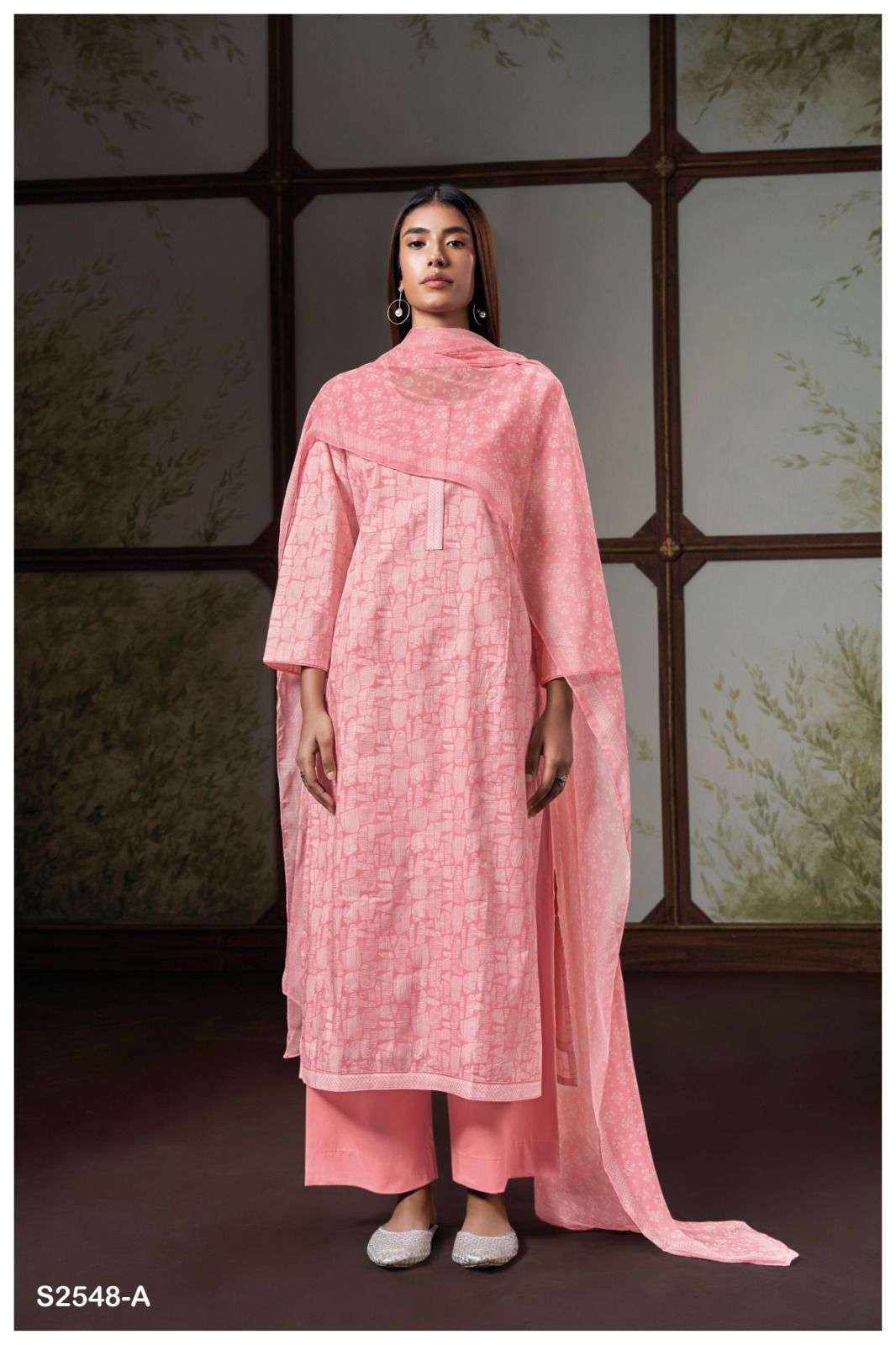 GANGA HIBAH 2548 PREMIUM COTTON SUIT CATALOGUE WHOLESALE RATE SURAT
