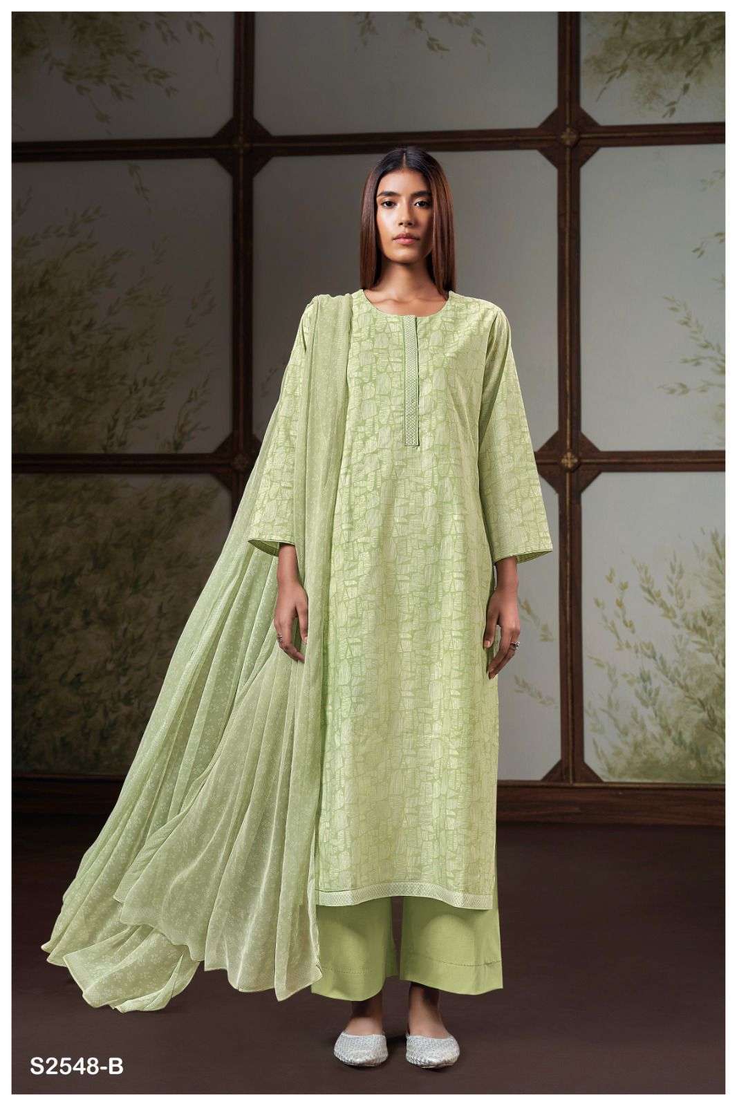 GANGA HIBAH 2548 PREMIUM COTTON SUIT CATALOGUE WHOLESALE RATE SURAT