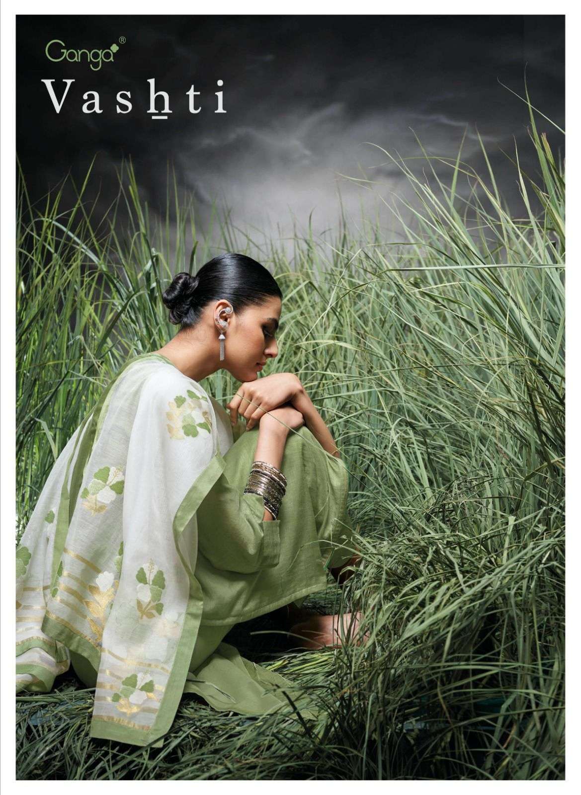 GANGA VASHTI DESIGNER SILK LADIES DRESS CATALOGUE SUPPLIER BEST RATE IN SURAT 