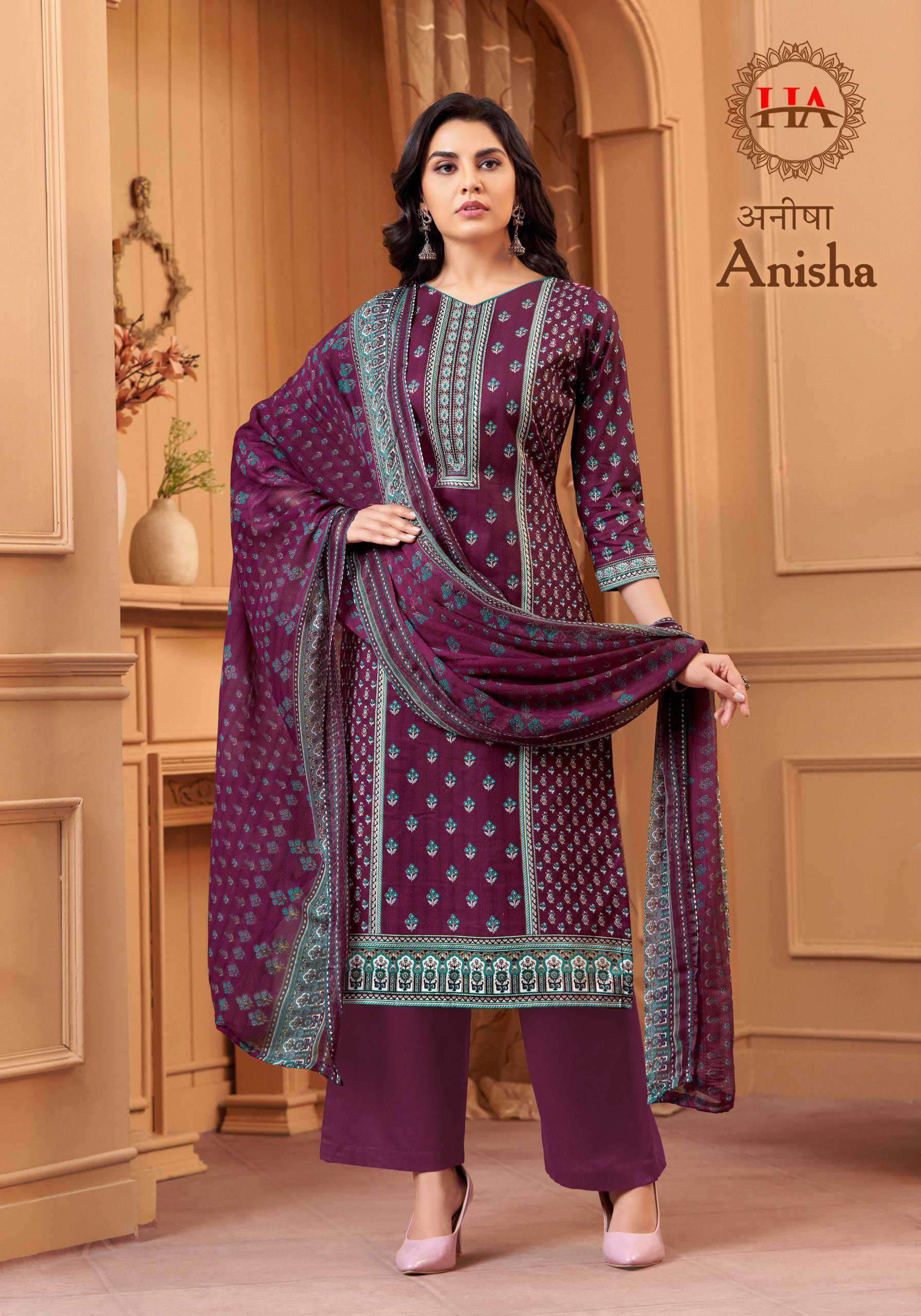 HARSHIT ANISHA FANCY COTTON SALWER KAMEEZ CATALOG EXPORTER IN SURAT 