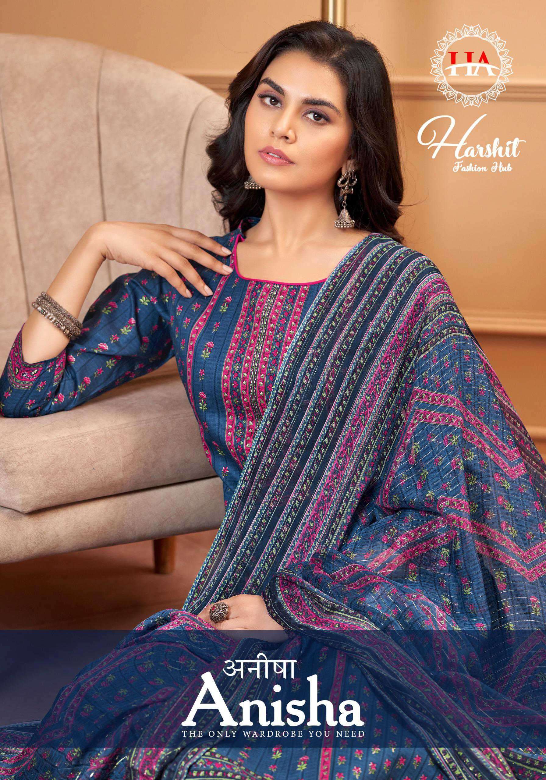 HARSHIT ANISHA FANCY COTTON SALWER KAMEEZ CATALOG EXPORTER IN SURAT 