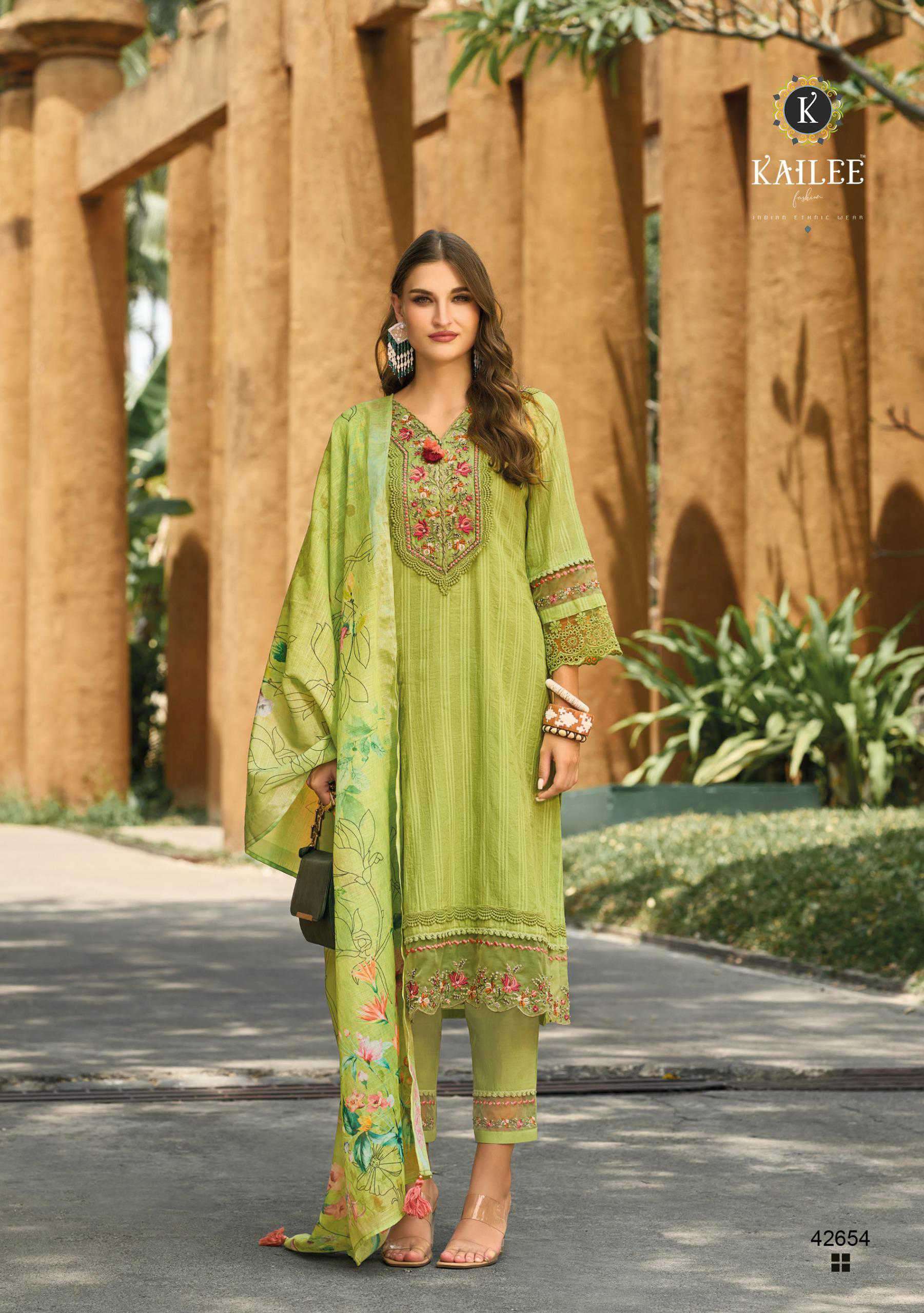 KAILEE ISHQ E IBADAT KURTI PANT WITH DUPATTA LATEST CATALOGUE 2024