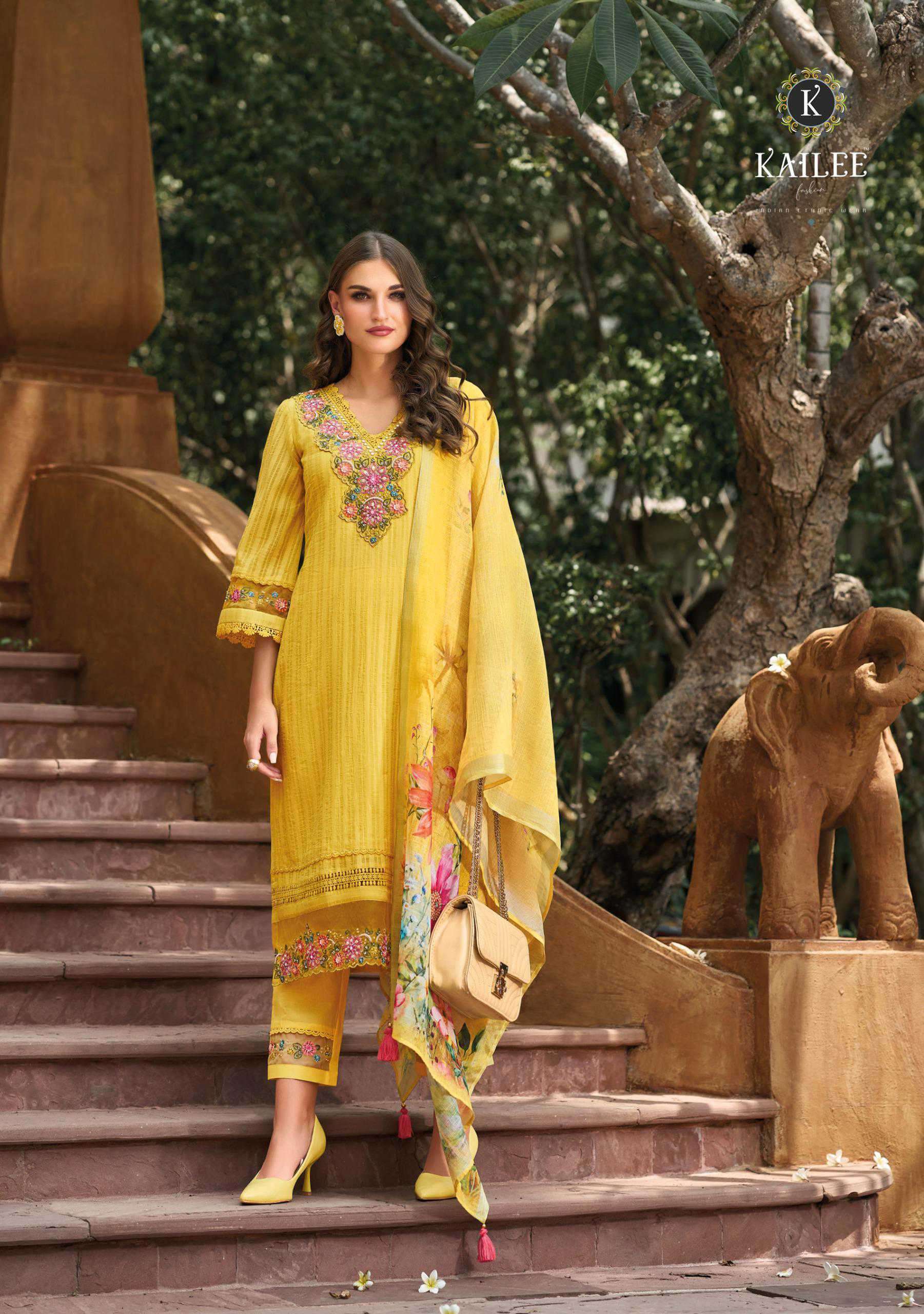 KAILEE ISHQ E IBADAT KURTI PANT WITH DUPATTA LATEST CATALOGUE 2024
