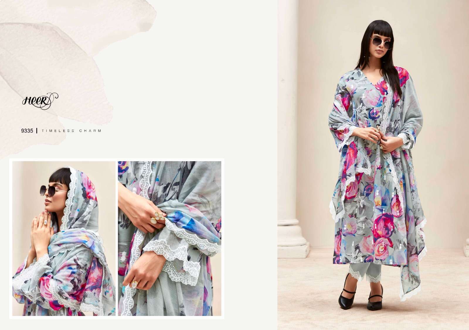 KIMORA HEER KASHMIRI GARDEN LINEN SUIT CATALOG WHOLESALE PRICE SURAT 2024
