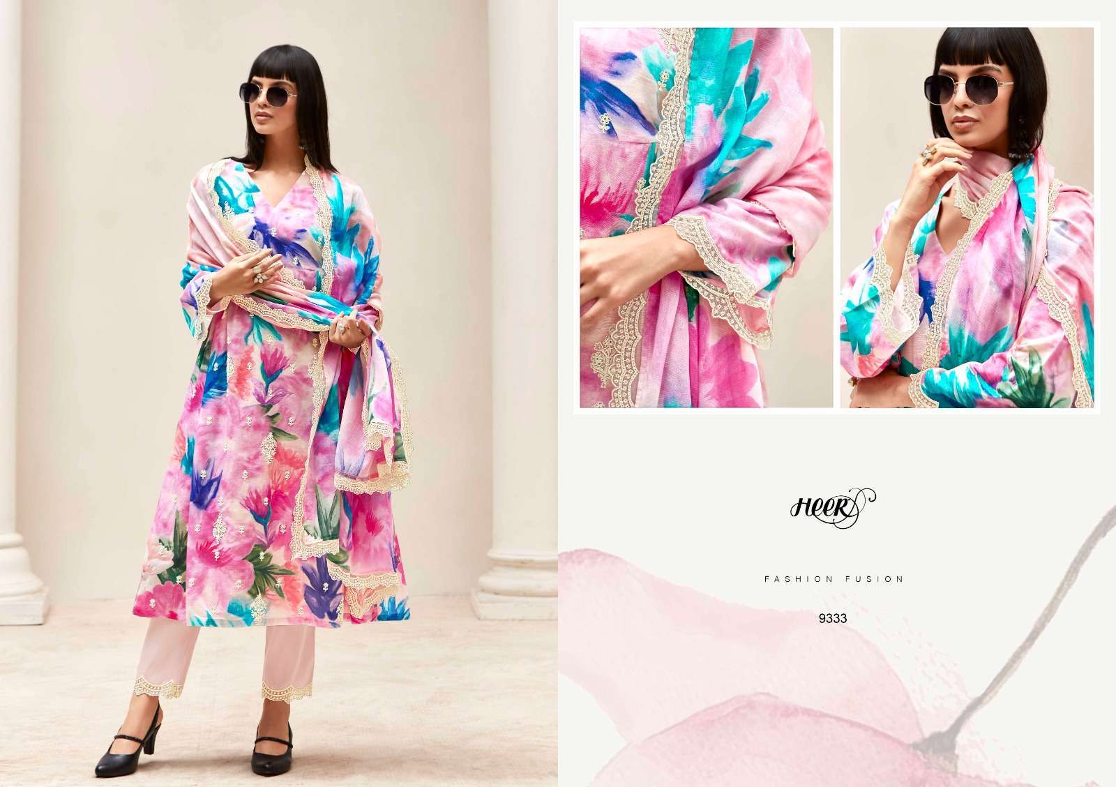 KIMORA HEER KASHMIRI GARDEN LINEN SUIT CATALOG WHOLESALE PRICE SURAT 2024