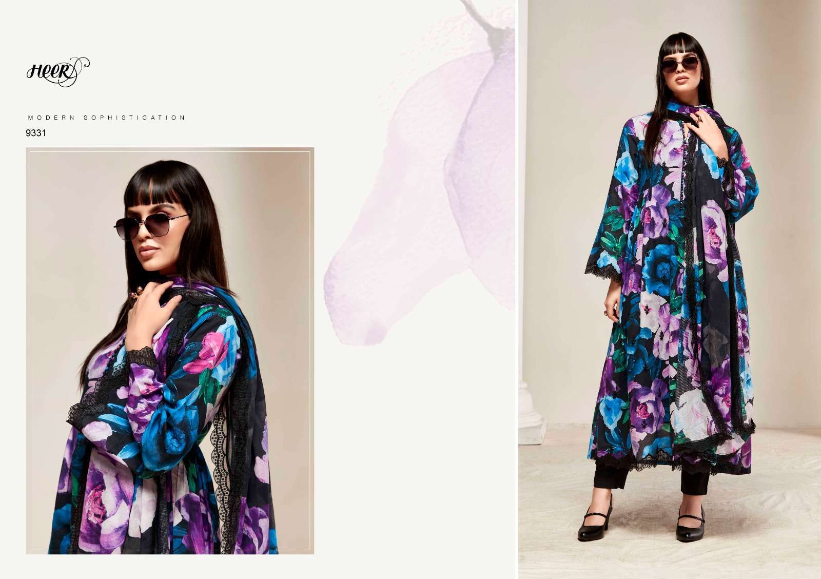 KIMORA HEER KASHMIRI GARDEN LINEN SUIT CATALOG WHOLESALE PRICE SURAT 2024