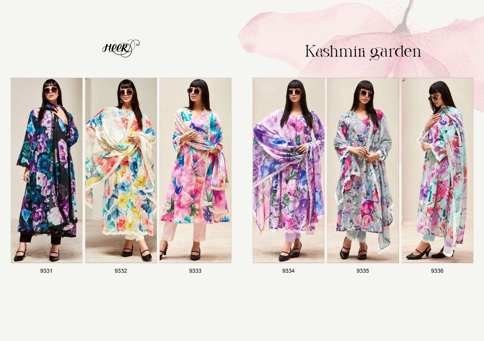 KIMORA HEER KASHMIRI GARDEN LINEN SUIT CATALOG WHOLESALE PRICE SURAT 2024