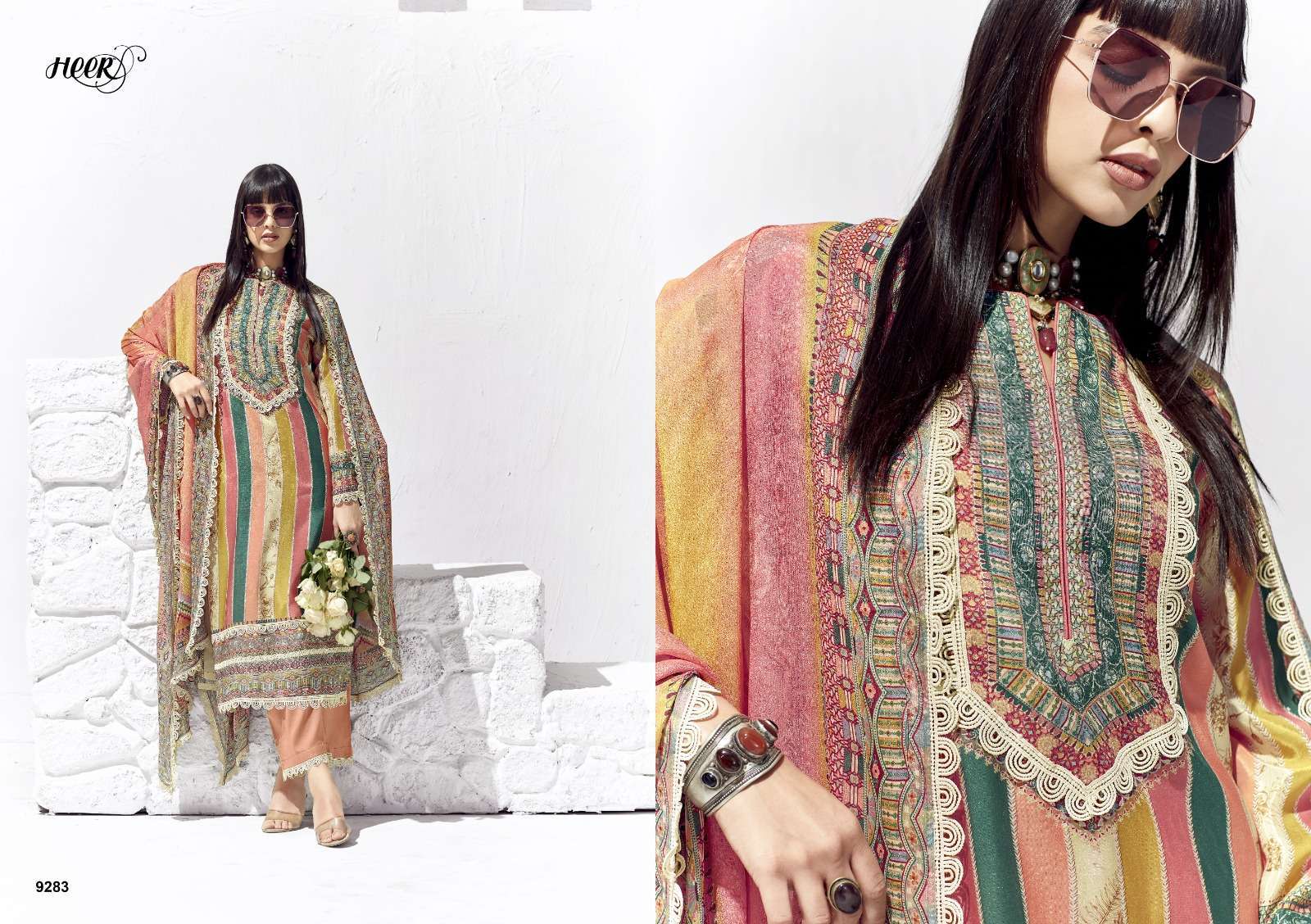 KIMORA HEER LAYLA LATEST CATALOGUE PURE COTTON SUIT EXPORTERS IN SURAT 2024