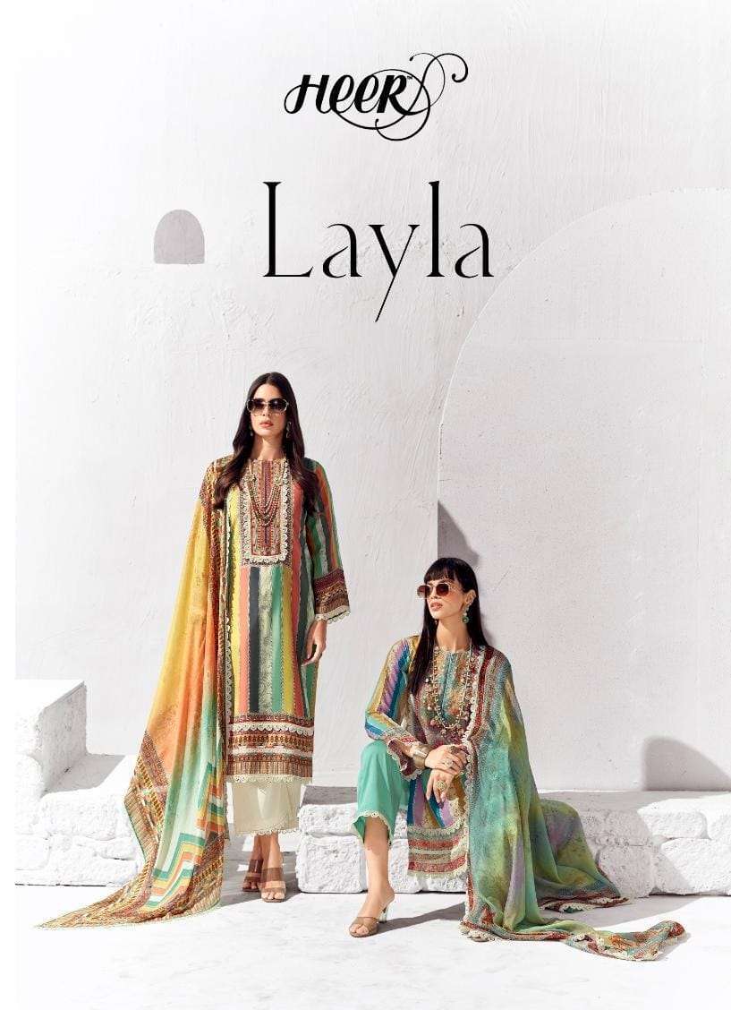 KIMORA HEER LAYLA LATEST CATALOGUE PURE COTTON SUIT EXPORTERS IN SURAT 2024