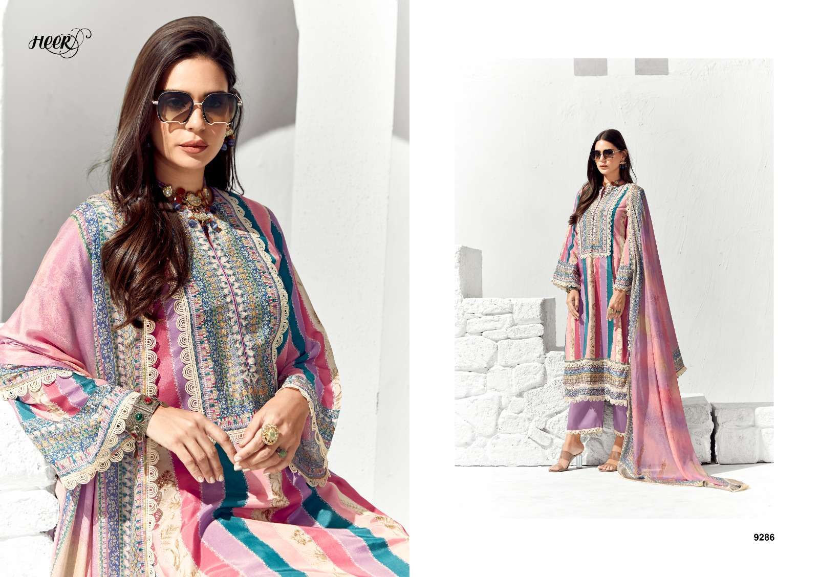 KIMORA HEER LAYLA LATEST CATALOGUE PURE COTTON SUIT EXPORTERS IN SURAT 2024