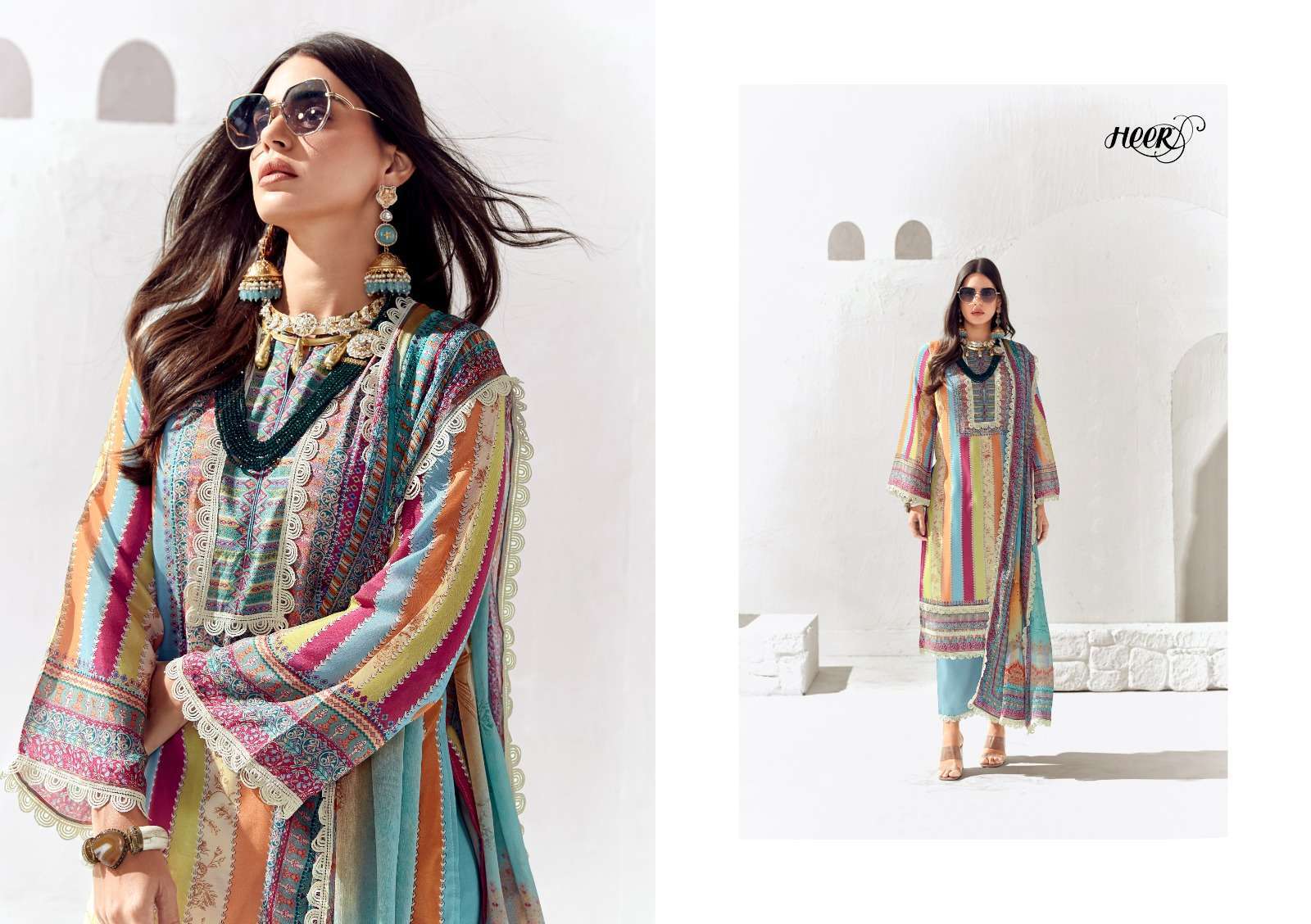KIMORA HEER LAYLA LATEST CATALOGUE PURE COTTON SUIT EXPORTERS IN SURAT 2024