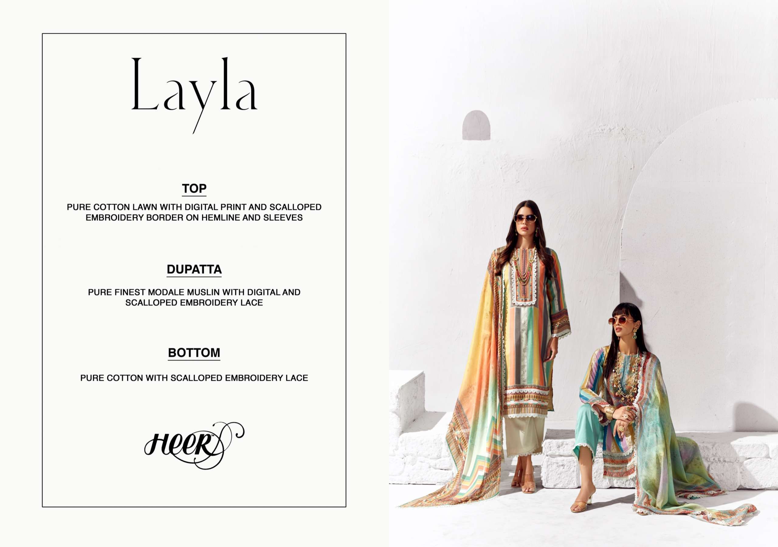 KIMORA HEER LAYLA LATEST CATALOGUE PURE COTTON SUIT EXPORTERS IN SURAT 2024