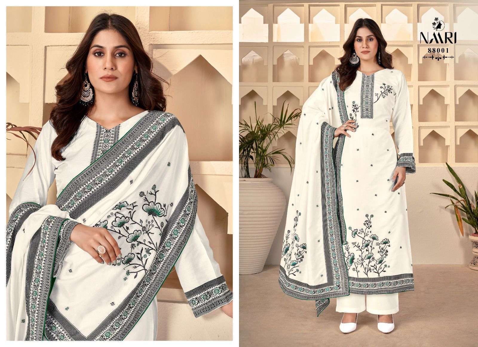 NAARI RIWAZ SUMMER COOL VOL 2 MUSLIN JACQUARD SUIT CATALOGUE WHOLESALER IN SURAT 2024