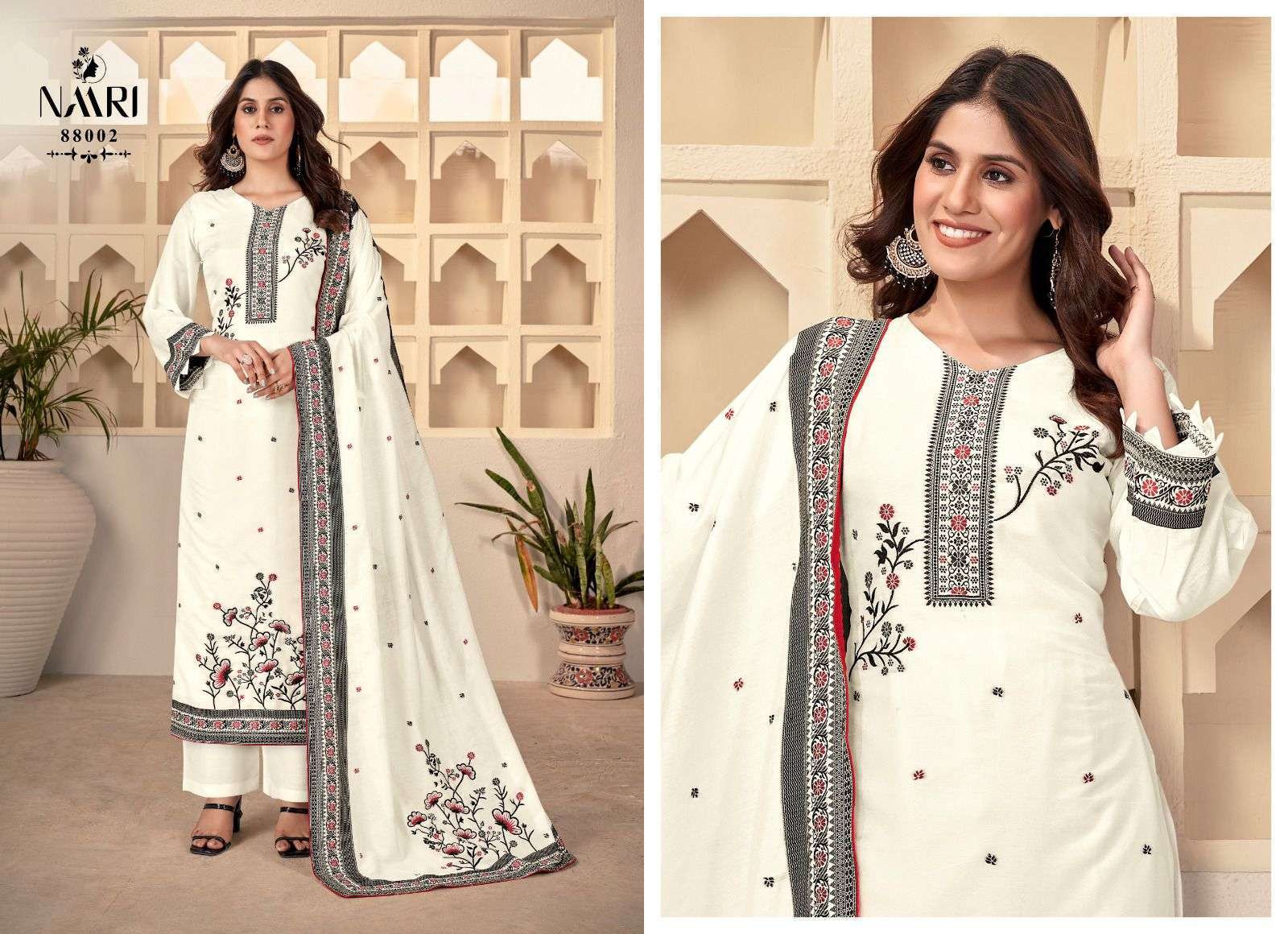 NAARI RIWAZ SUMMER COOL VOL 2 MUSLIN JACQUARD SUIT CATALOGUE WHOLESALER IN SURAT 2024