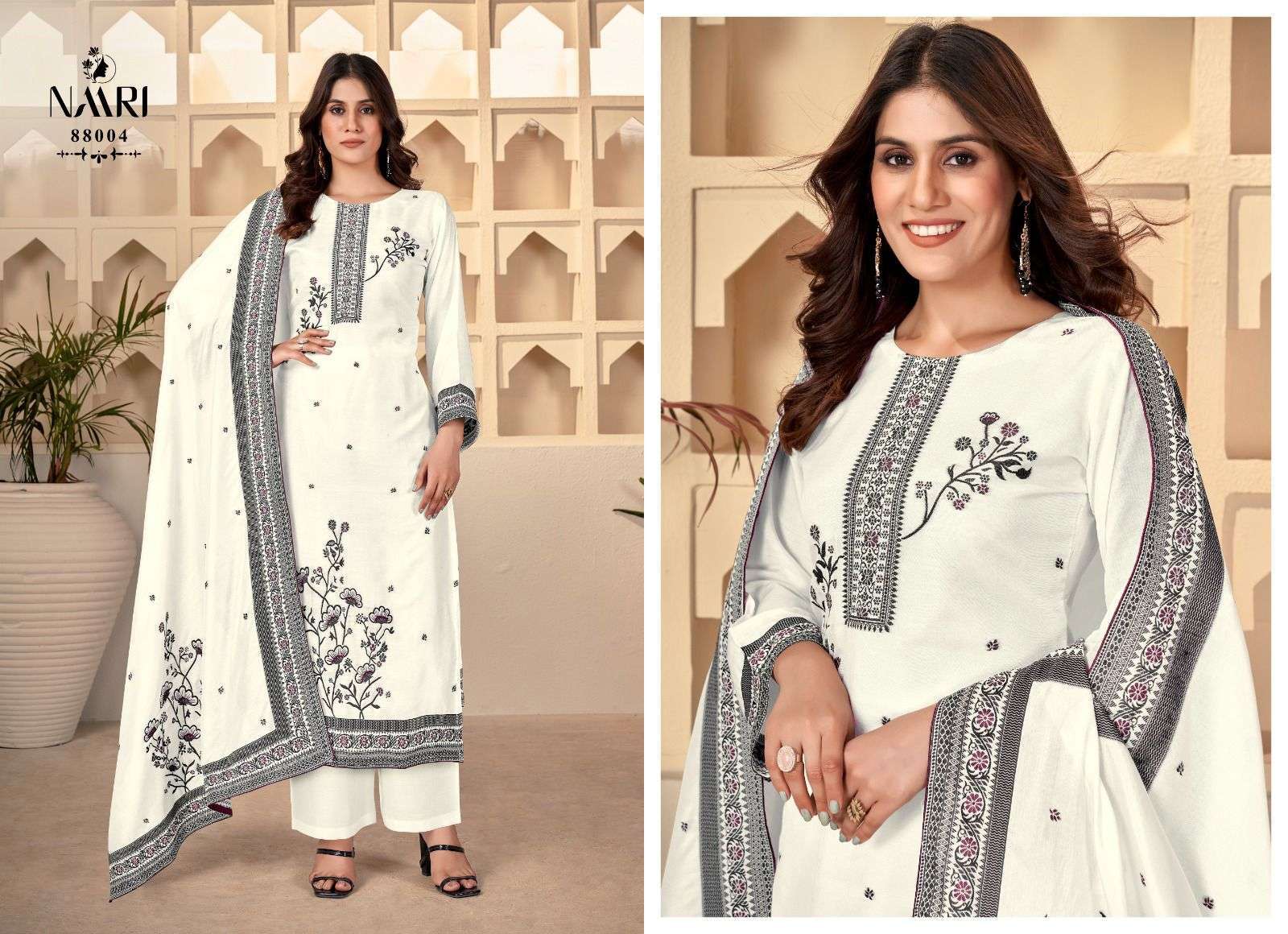NAARI RIWAZ SUMMER COOL VOL 2 MUSLIN JACQUARD SUIT CATALOGUE WHOLESALER IN SURAT 2024