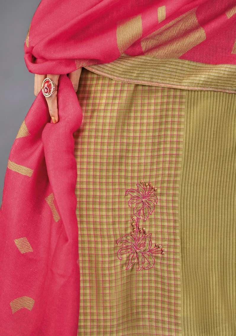 OMTEX GUNJAN LATEST DESIGNS SILK SUIT OMTEX CATALOG EXPORTER 