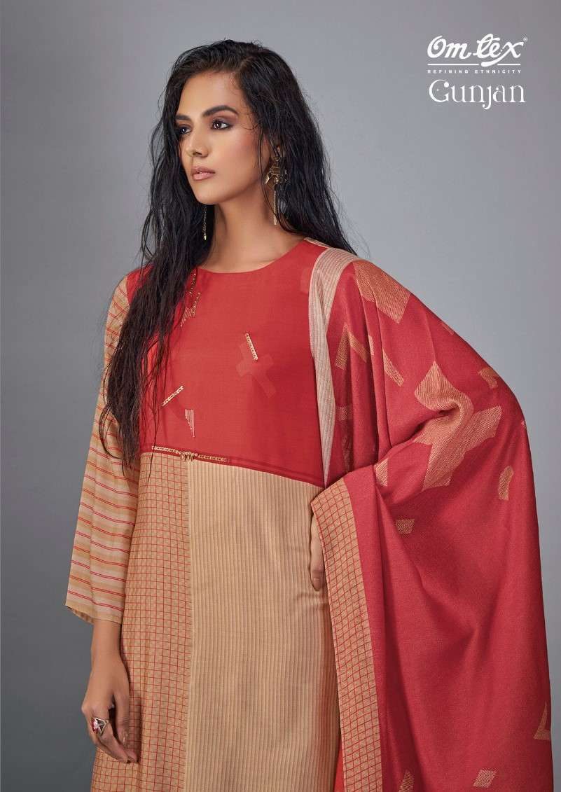 OMTEX GUNJAN LATEST DESIGNS SILK SUIT OMTEX CATALOG EXPORTER 