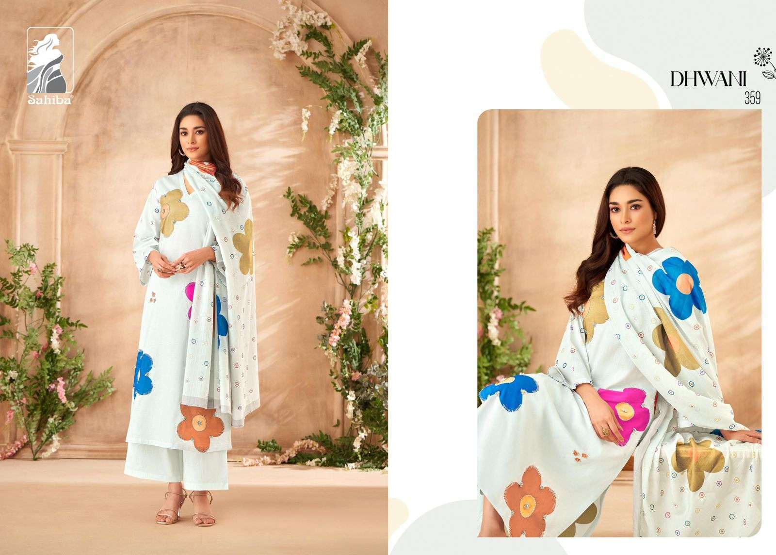 SAHIBA DHWANI LADIES COTTON DRESS CATALOG EXPORTER IN SURAT 2024