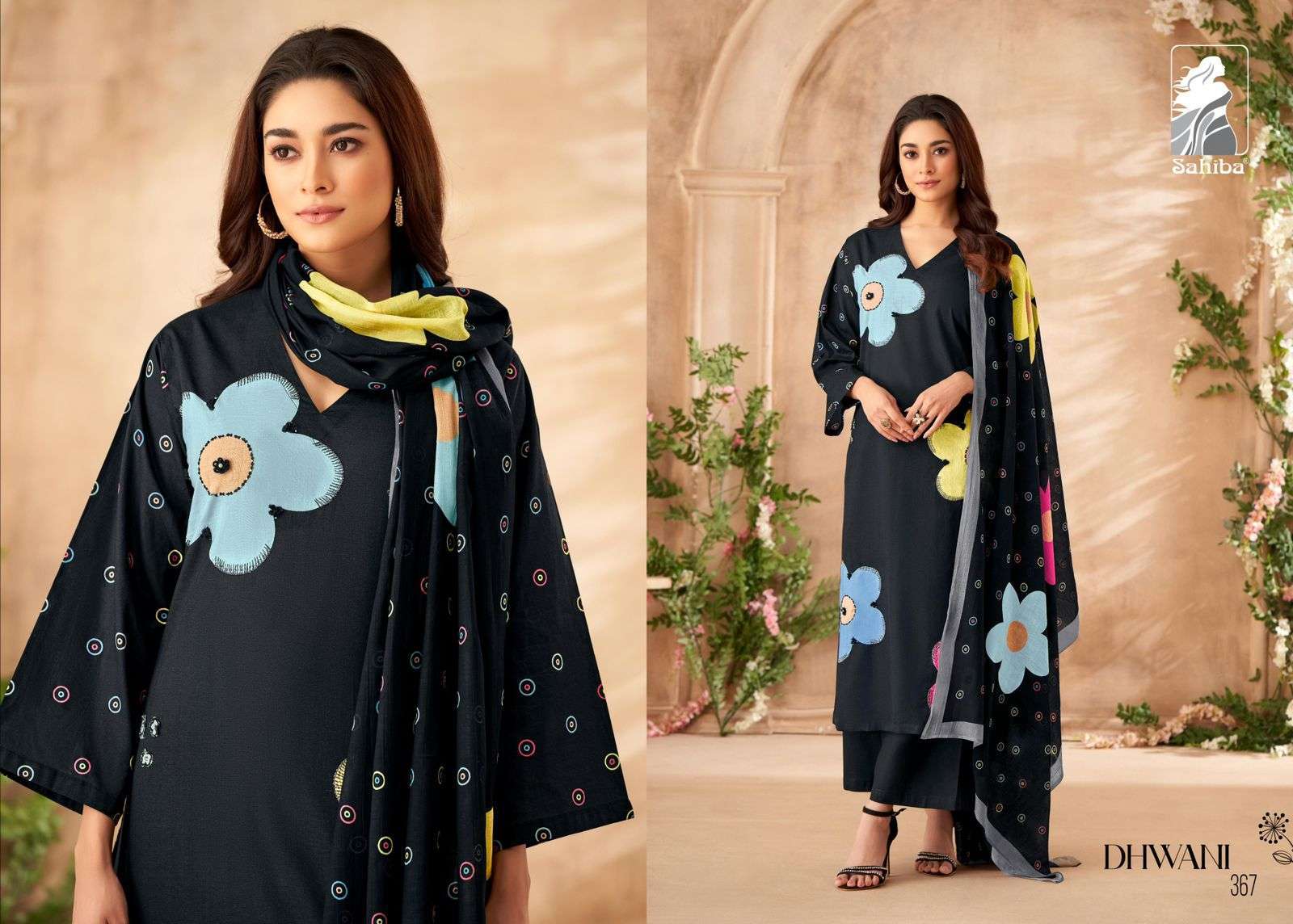SAHIBA DHWANI LADIES COTTON DRESS CATALOG EXPORTER IN SURAT 2024