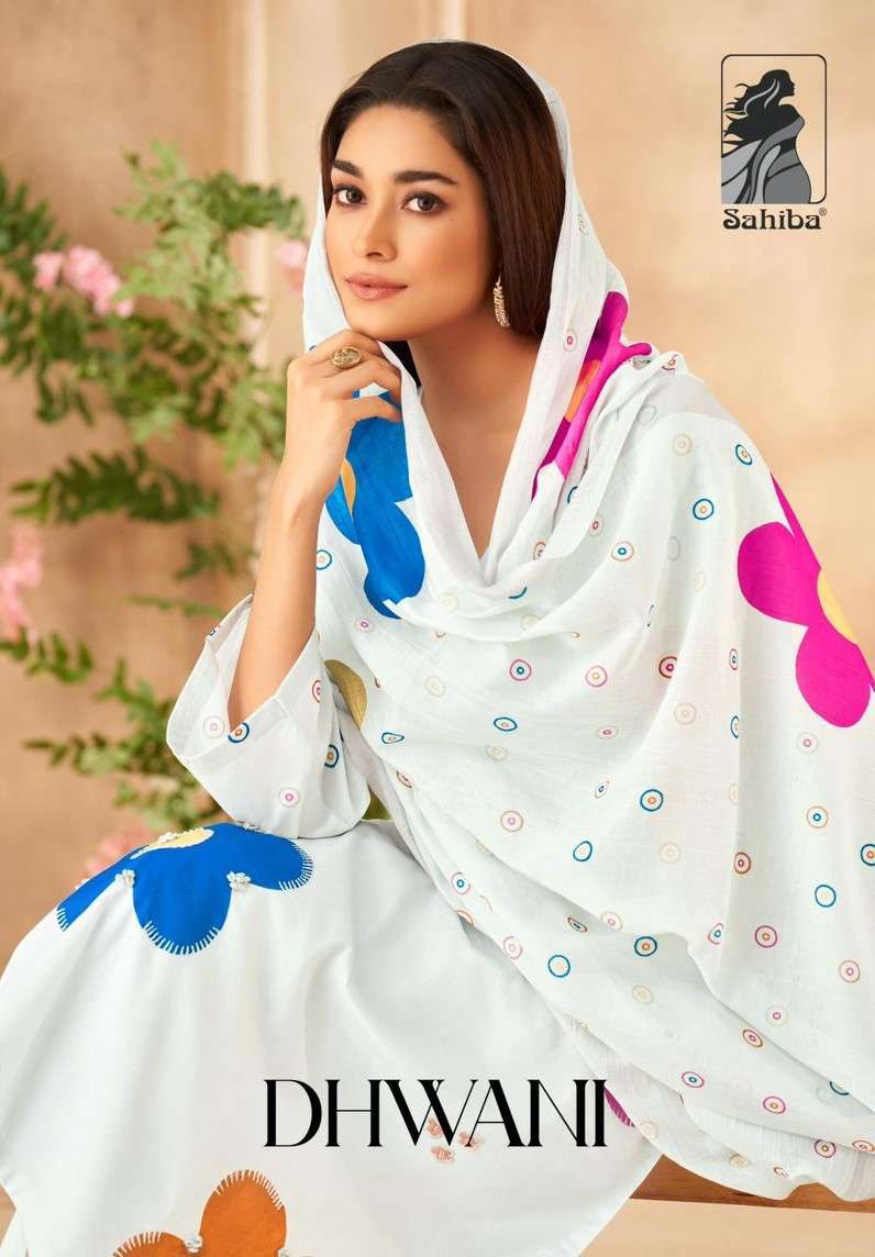 SAHIBA DHWANI LADIES COTTON DRESS CATALOG EXPORTER IN SURAT 2024