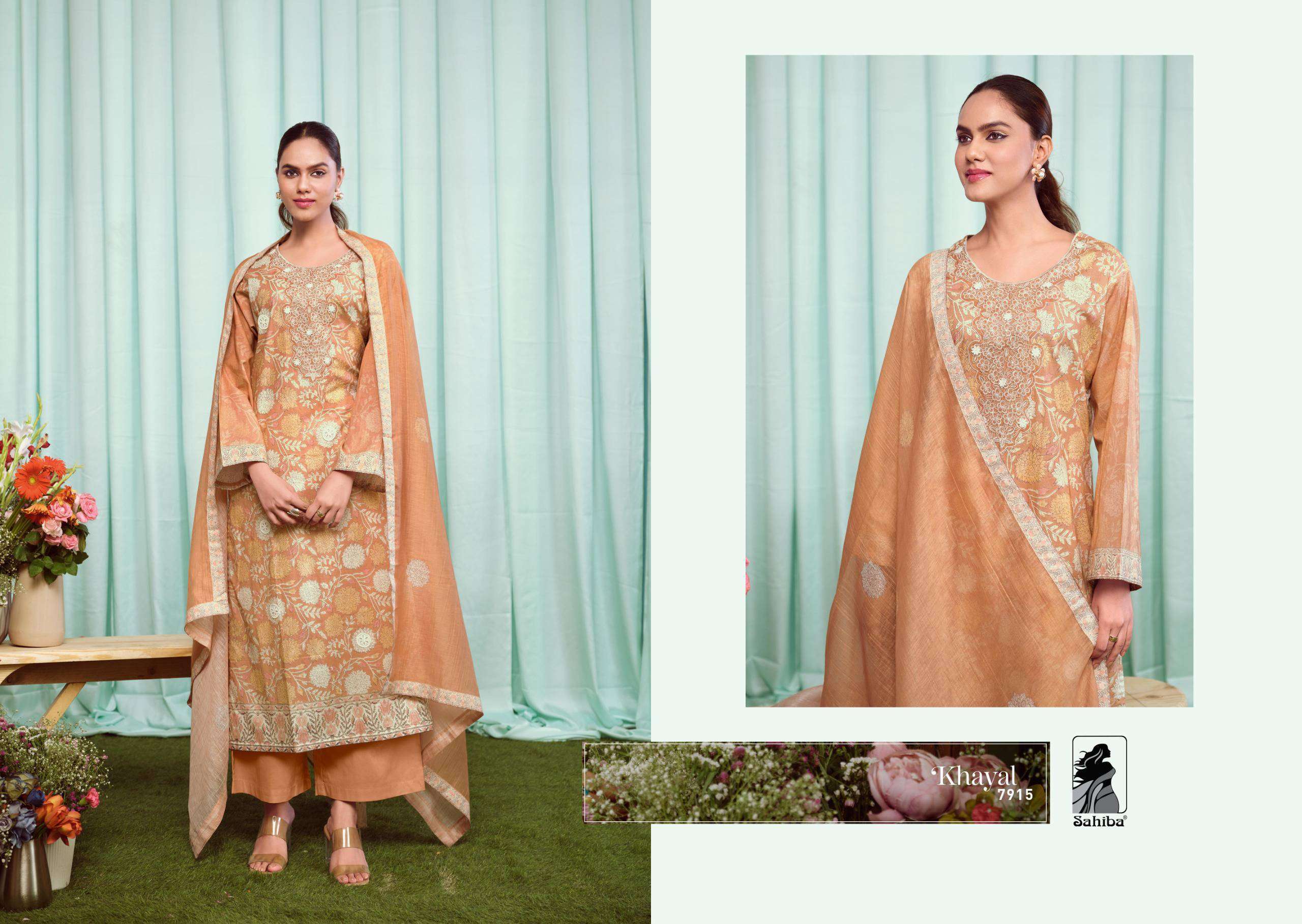 SAHIBA KHAYAL LATEST DESIGNS COTTON SUITS CATALOGS EXPORTERS 2024