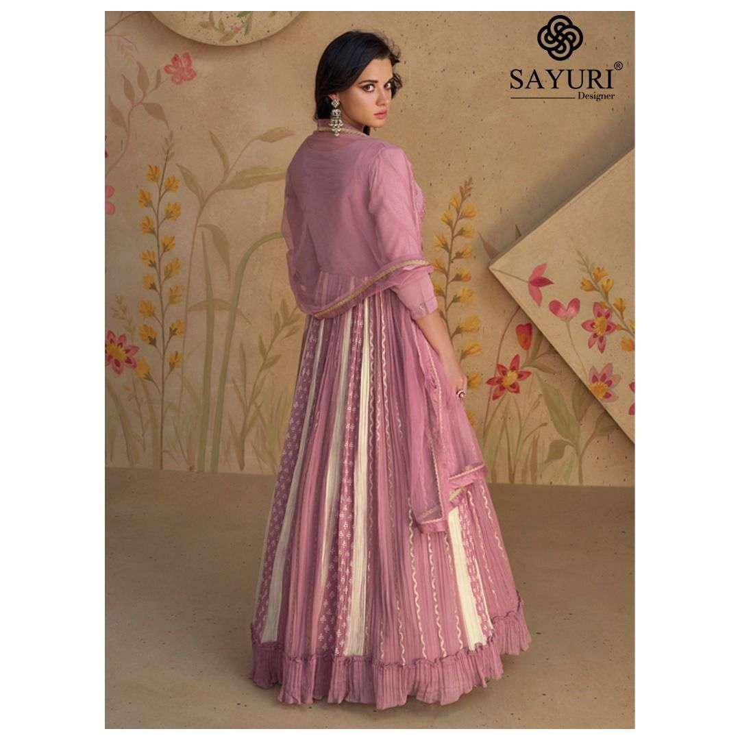 SAYURI FLORAL VOL 2 DESIGNER GOWN PARTYWEAR CATALOG SUPPLIER IN SURAT 
