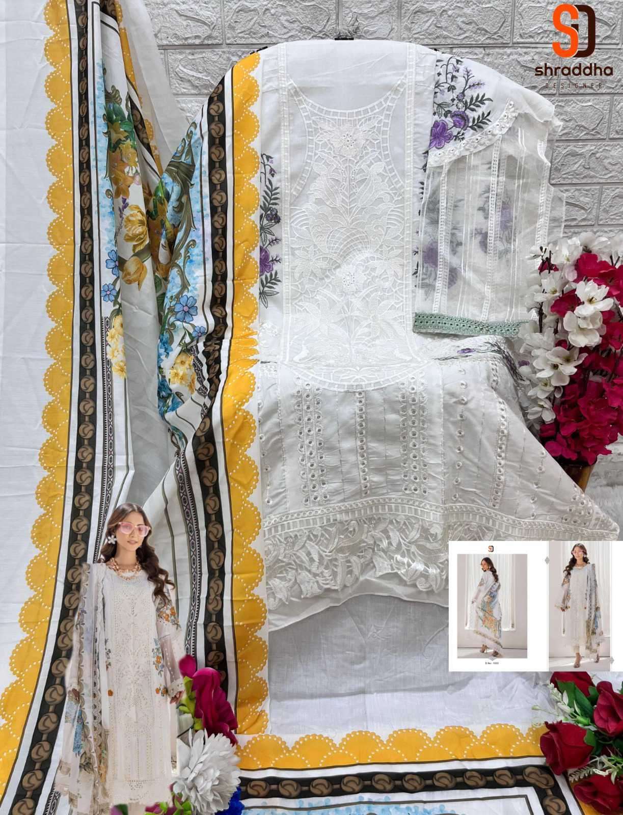 SHRADDHA MARIA B COLORS VOL 1 PAKISTANI CHIKEN WORK COTTON SUIT EXPORTER IN SURAT 2024