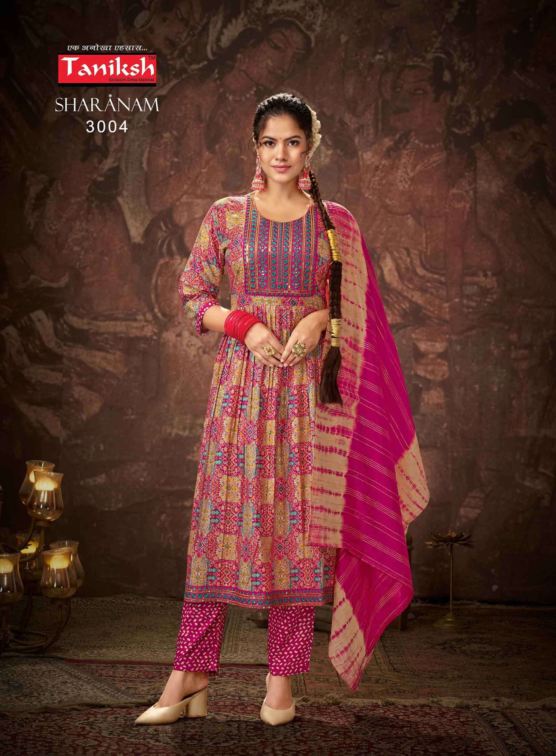 TANIKSH SHARANAM VOL 3 KURTI BOTTOM WITH DUPATTA LATEST CATALOGUE 2023