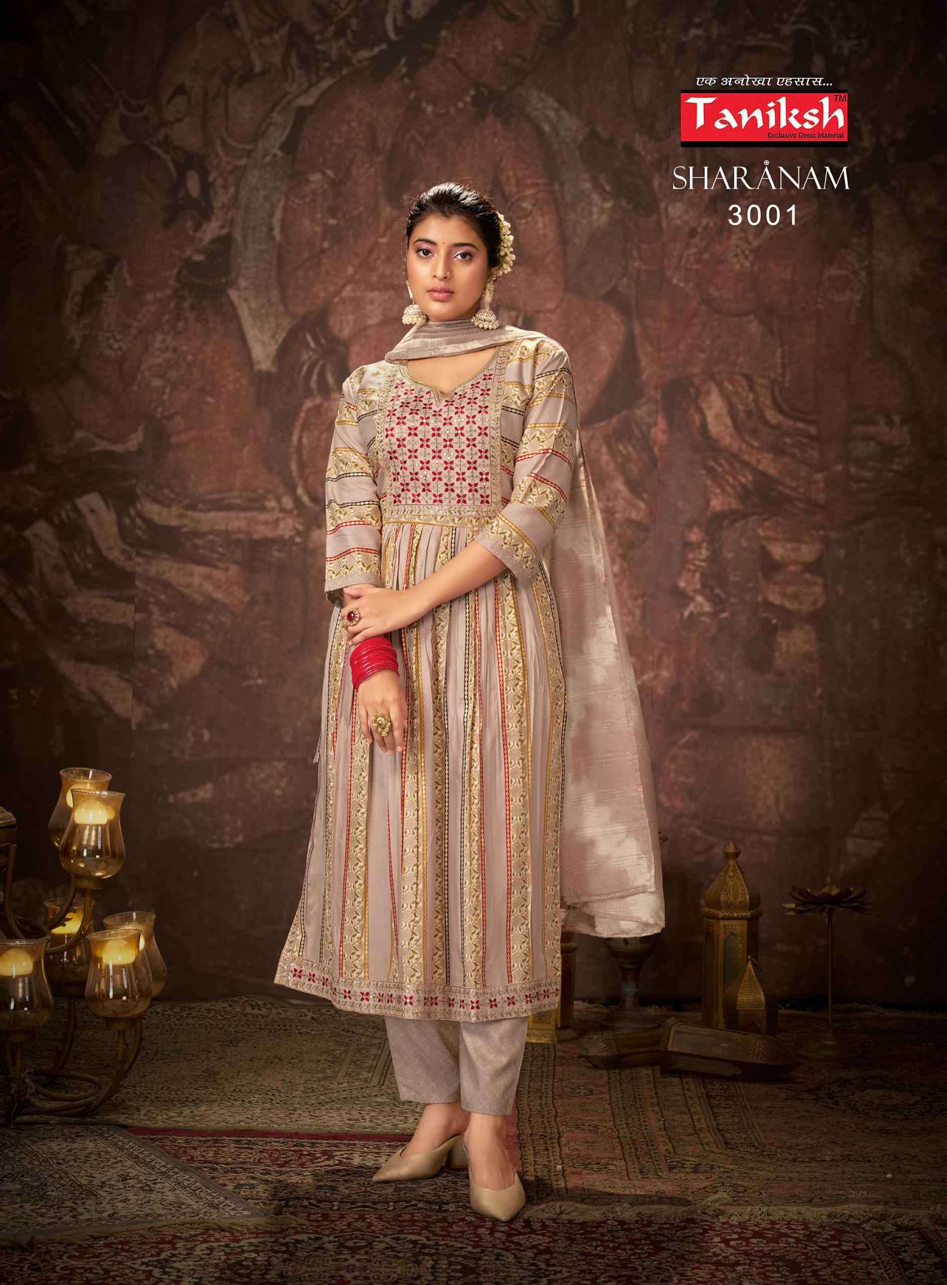 TANIKSH SHARANAM VOL 3 KURTI BOTTOM WITH DUPATTA LATEST CATALOGUE 2023