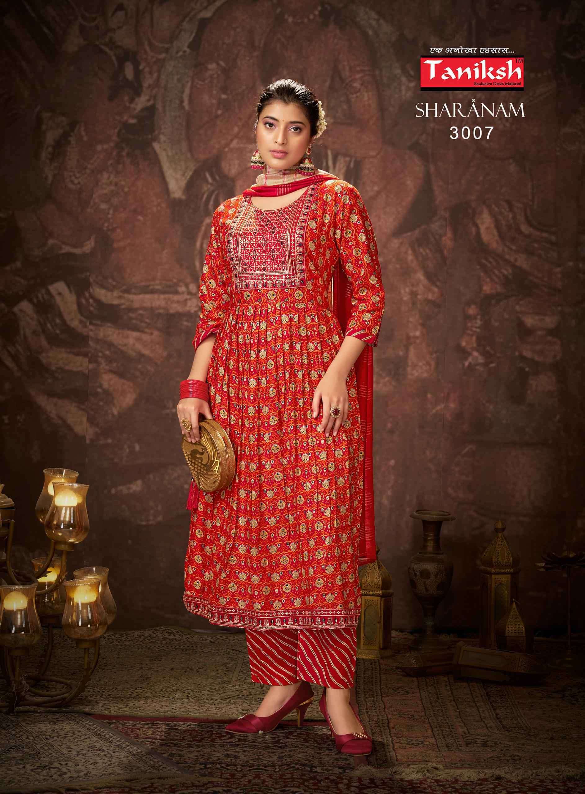 TANIKSH SHARANAM VOL 3 KURTI BOTTOM WITH DUPATTA LATEST CATALOGUE 2023