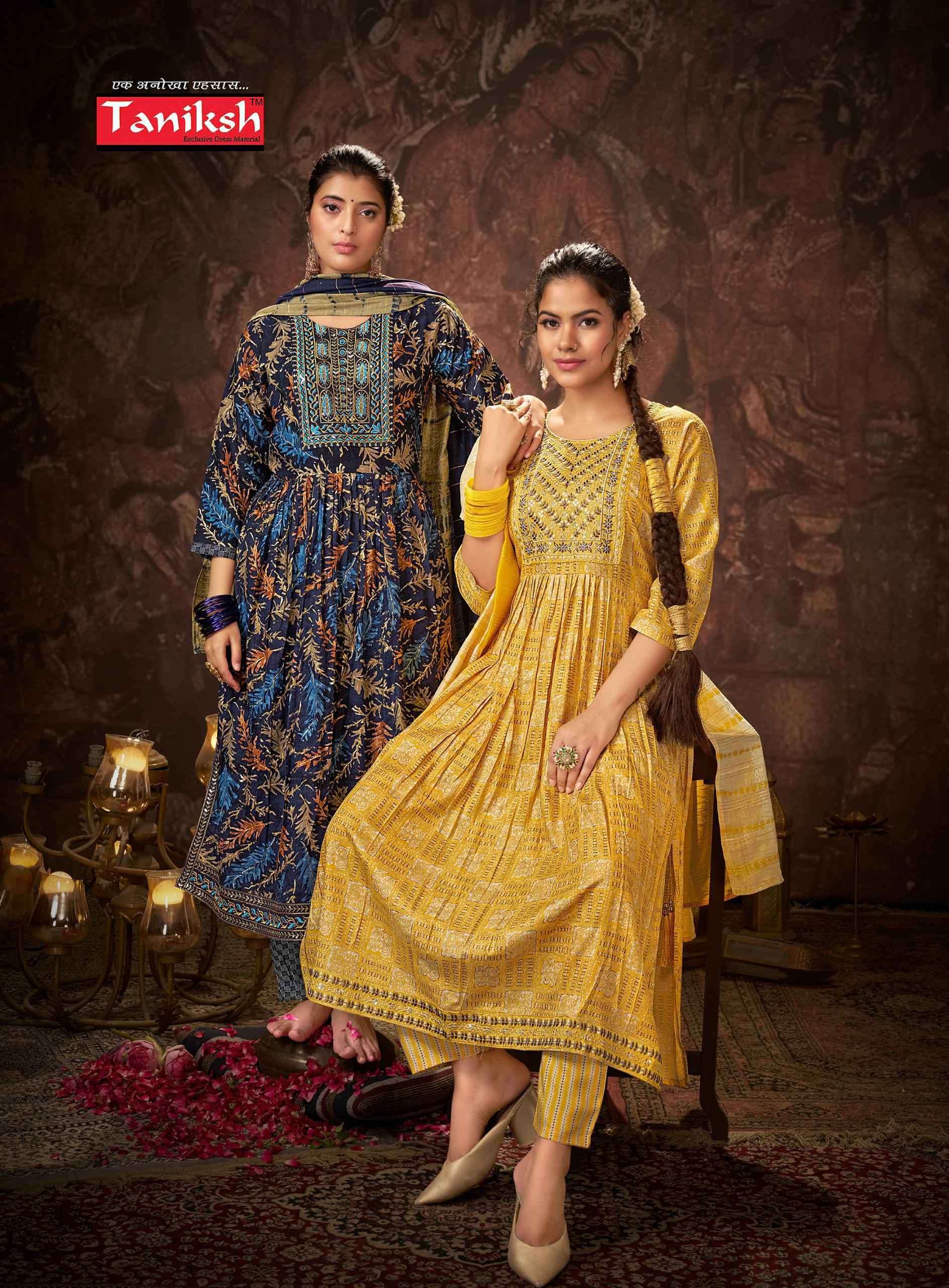 TANIKSH SHARANAM VOL 3 KURTI BOTTOM WITH DUPATTA LATEST CATALOGUE 2023