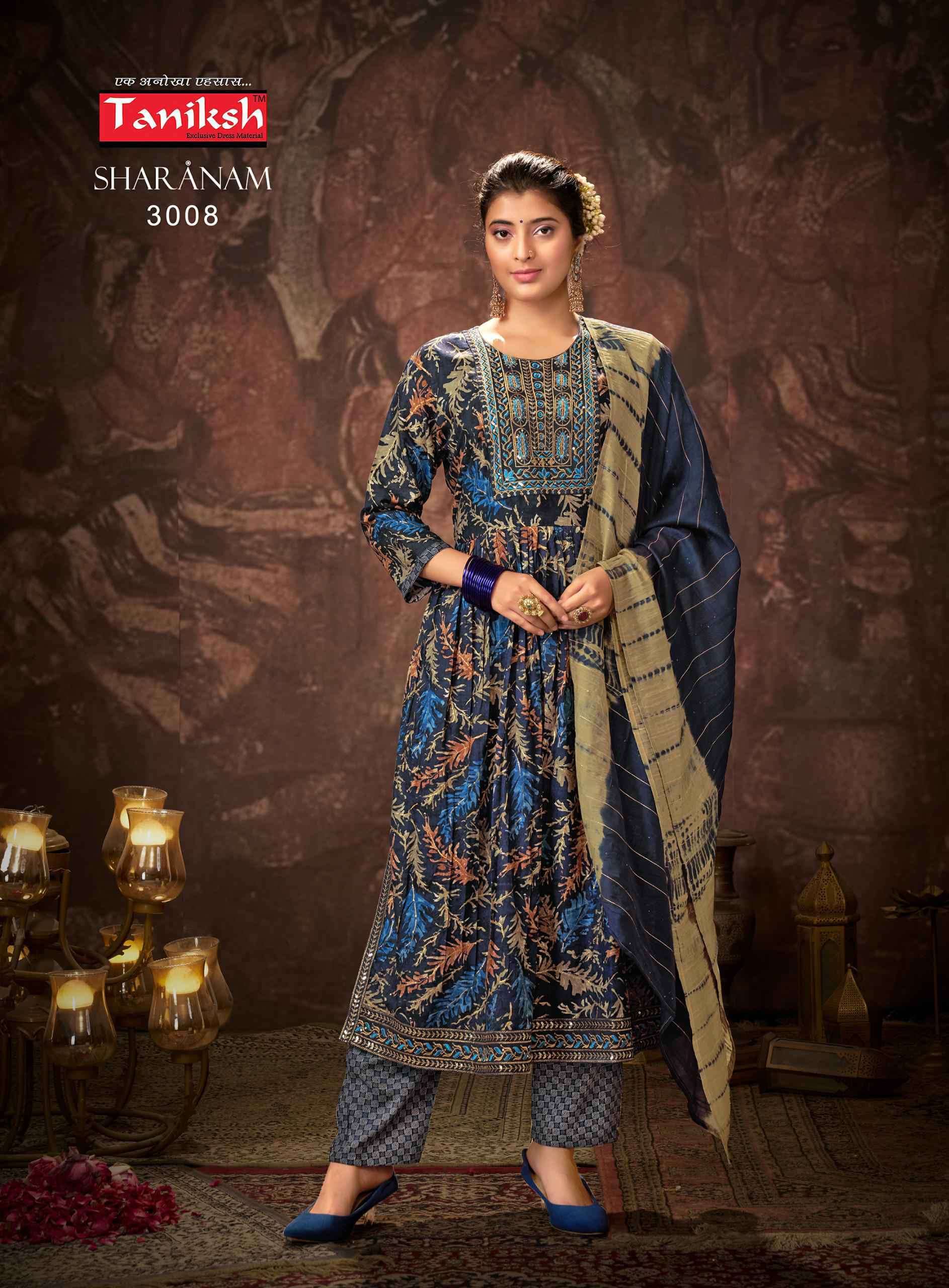TANIKSH SHARANAM VOL 3 KURTI BOTTOM WITH DUPATTA LATEST CATALOGUE 2023