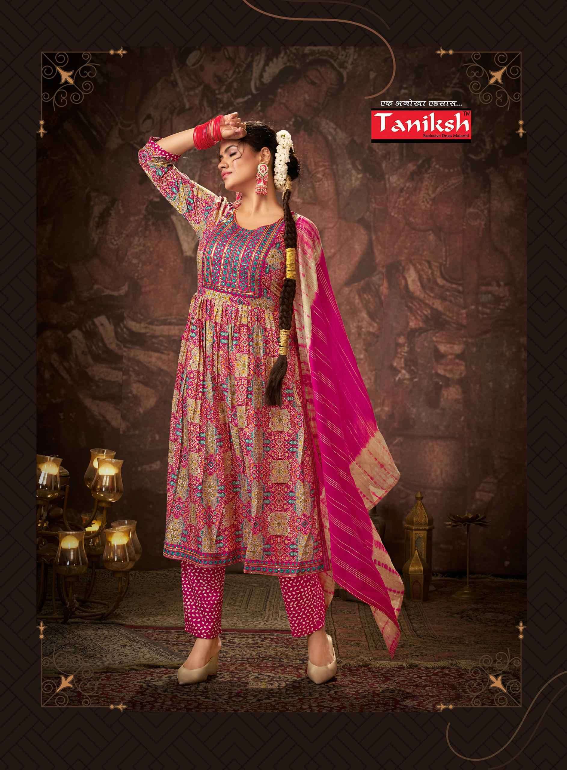 TANIKSH SHARANAM VOL 3 KURTI BOTTOM WITH DUPATTA LATEST CATALOGUE 2023