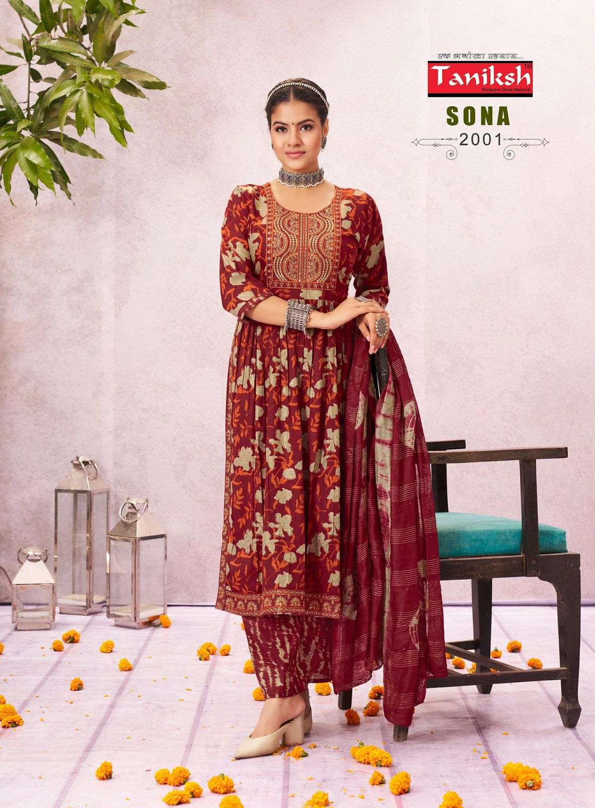 TANIKSH SONA VOL 2 NAYRA CUT KURTI BOTTOM WITH DUPATTA LATEST CATALOGUE WHOLESALE PRICE SURAT 2024