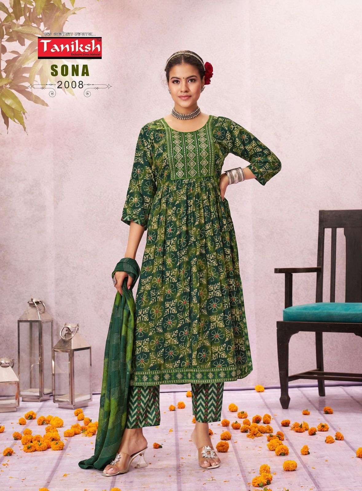 TANIKSH SONA VOL 2 NAYRA CUT KURTI BOTTOM WITH DUPATTA LATEST CATALOGUE WHOLESALE PRICE SURAT 2024