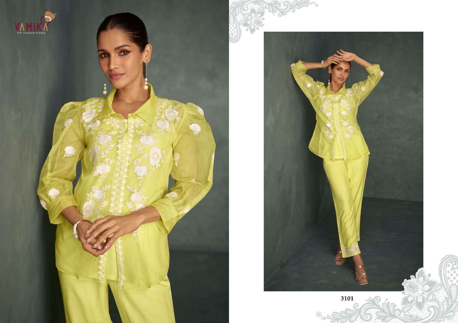 VAMIKA NX RABYA VOL 1 HIT DESIGN CORD SET COLLECTION WHOLESALE PRICE SURAT 2024