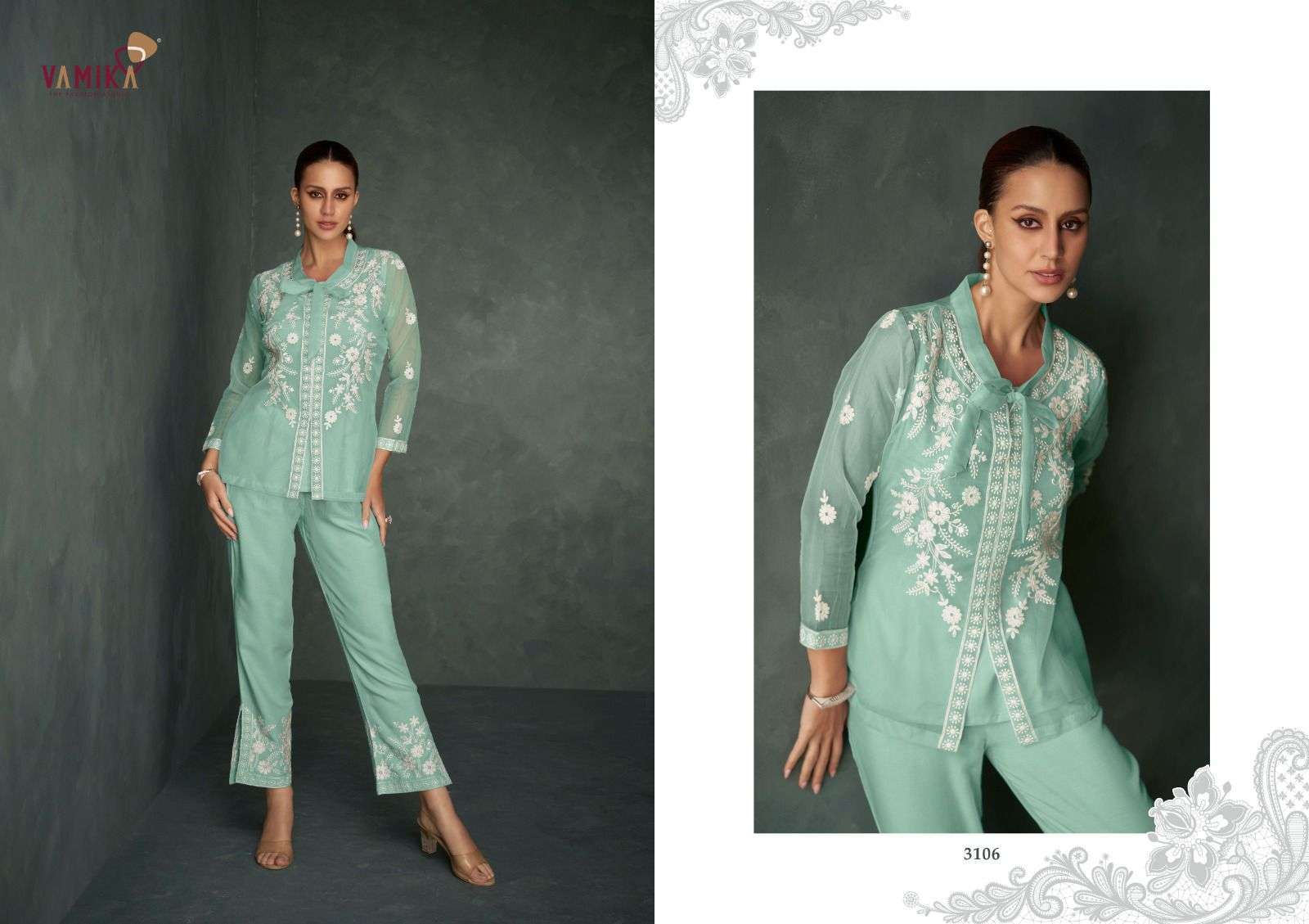 VAMIKA NX RABYA VOL 1 HIT DESIGN CORD SET COLLECTION WHOLESALE PRICE SURAT 2024