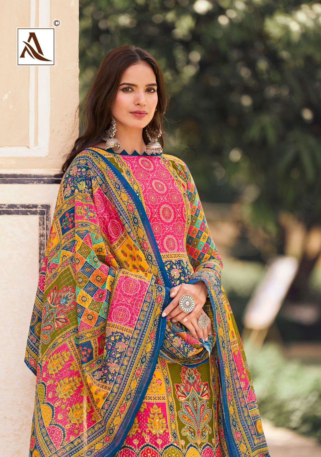 ALOK SUIT BELLA EDITION 8 PURE MUSLIN LADIES SUIT CATALOG EXPORTER IN SURAT 