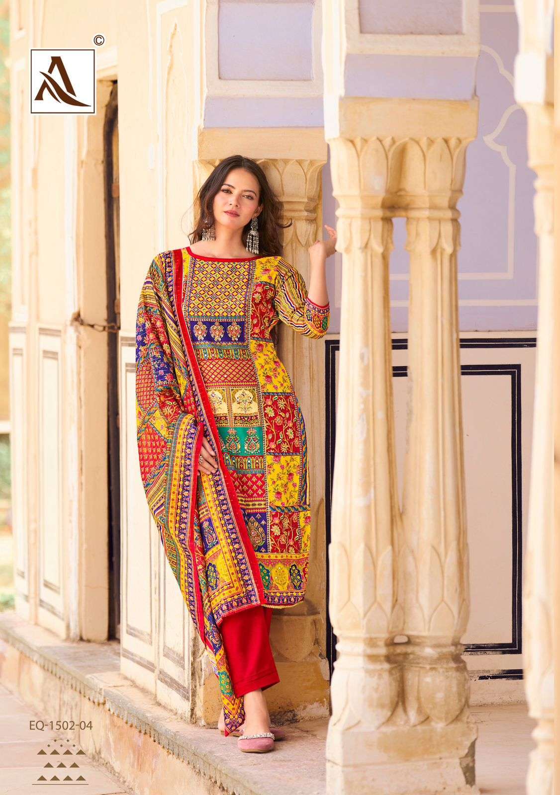 ALOK SUIT BELLA EDITION 8 PURE MUSLIN LADIES SUIT CATALOG EXPORTER IN SURAT 