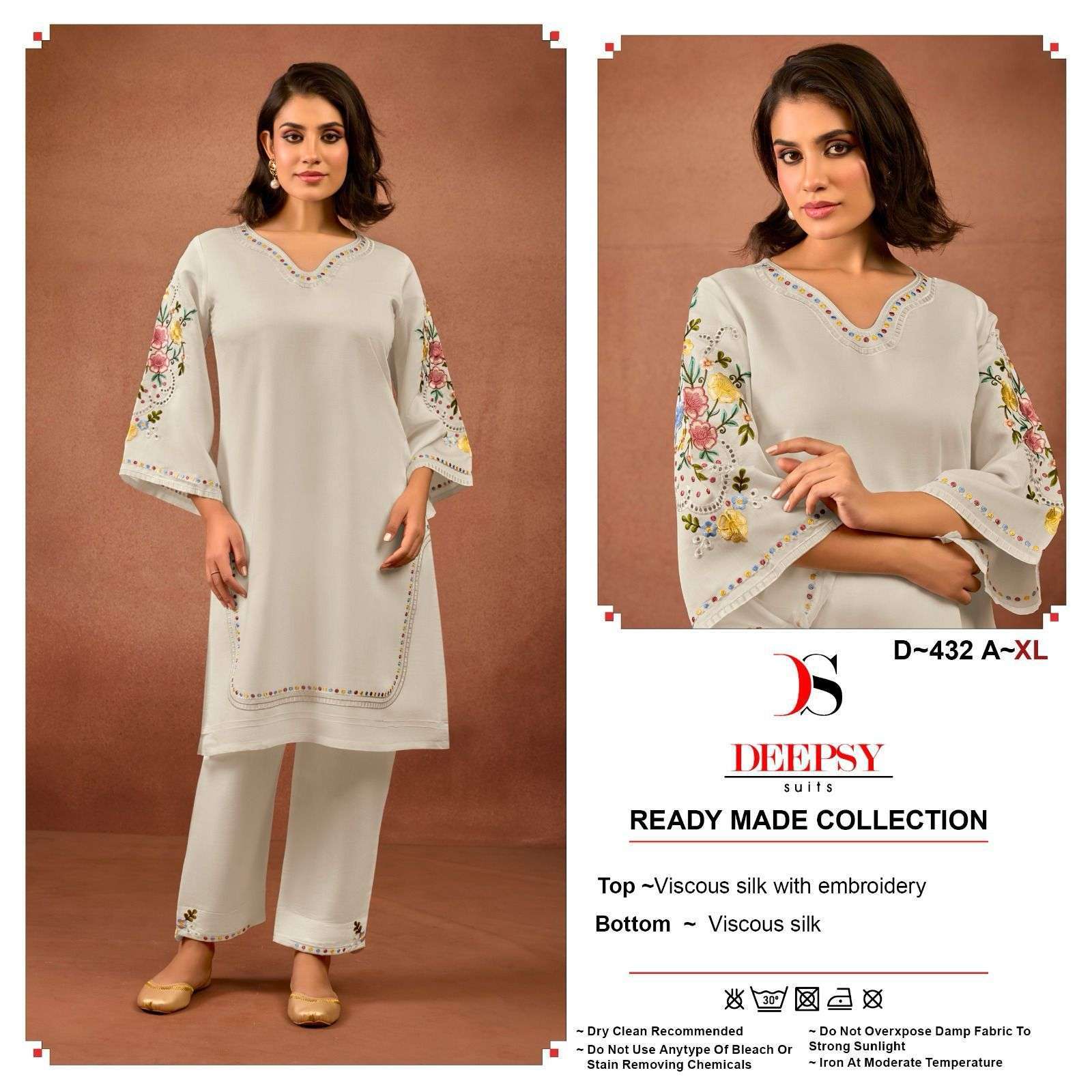 DEEPSY D 432 COLORS FANCY SILK TOP BOTTOM WHOLESALE PRICE SUPPLIER IN SURAT 2024