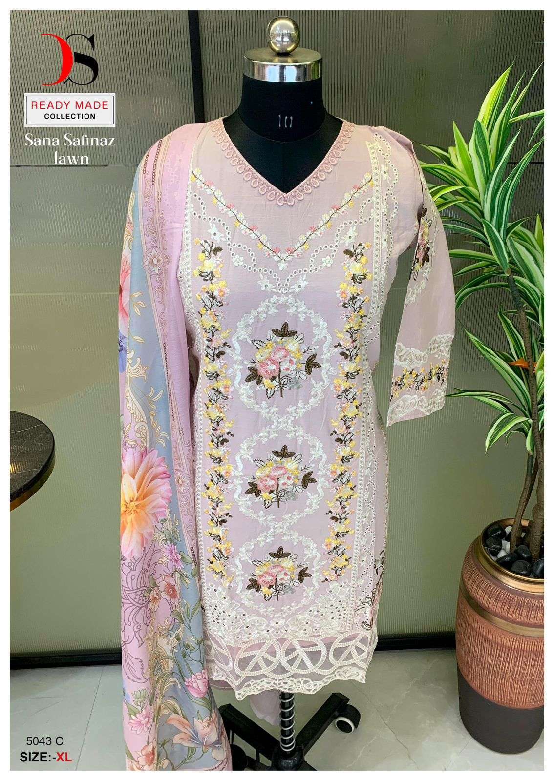 DEEPSY D 5043 COLORS HEAVY EMBROIDERY PAKISTANI COTTON SUIT DEALER IN SURAT 2024
