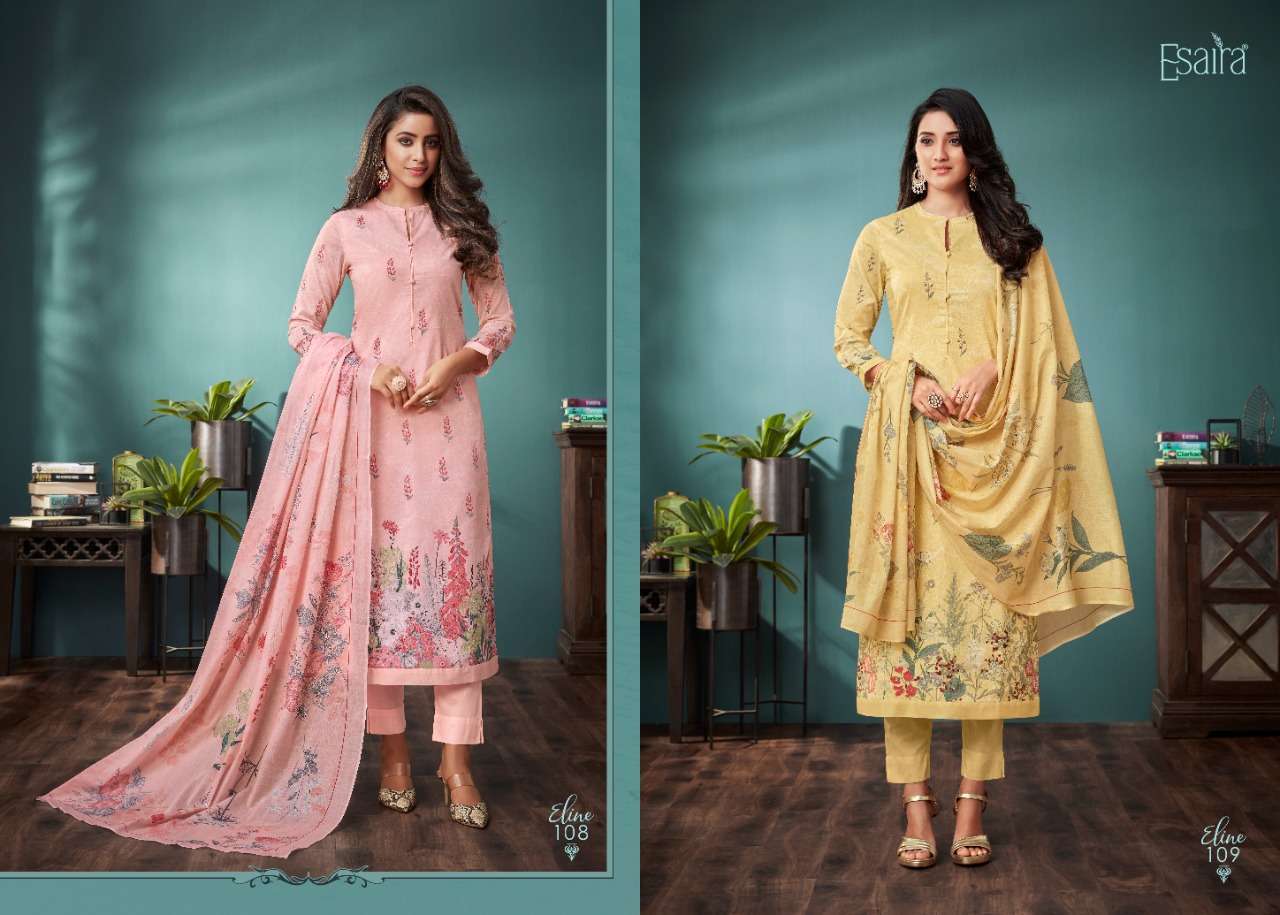 ESTA ELINE LADIES COTTON SUIT CATALOGUE DEALER SURAT 2024