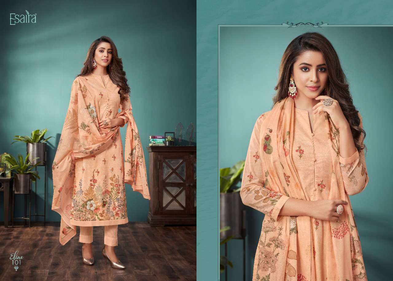 ESTA ELINE LADIES COTTON SUIT CATALOGUE DEALER SURAT 2024