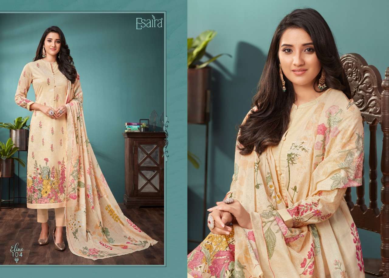 ESTA ELINE LADIES COTTON SUIT CATALOGUE DEALER SURAT 2024