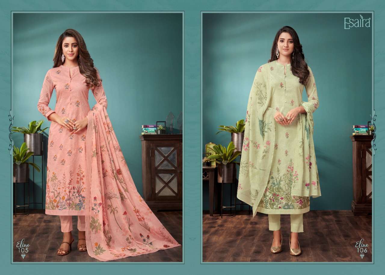 ESTA ELINE LADIES COTTON SUIT CATALOGUE DEALER SURAT 2024