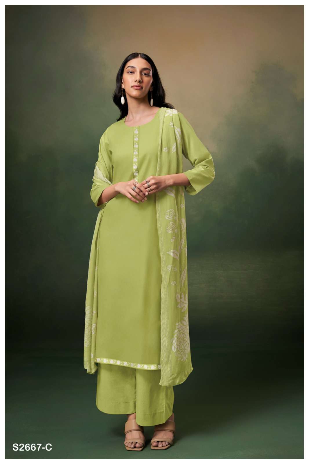 GANGA FASHION MIAAN 2667 LADIES WEAR SALWER KAMEEZ CATALOGUE WHOLESALER IN SIURAT 