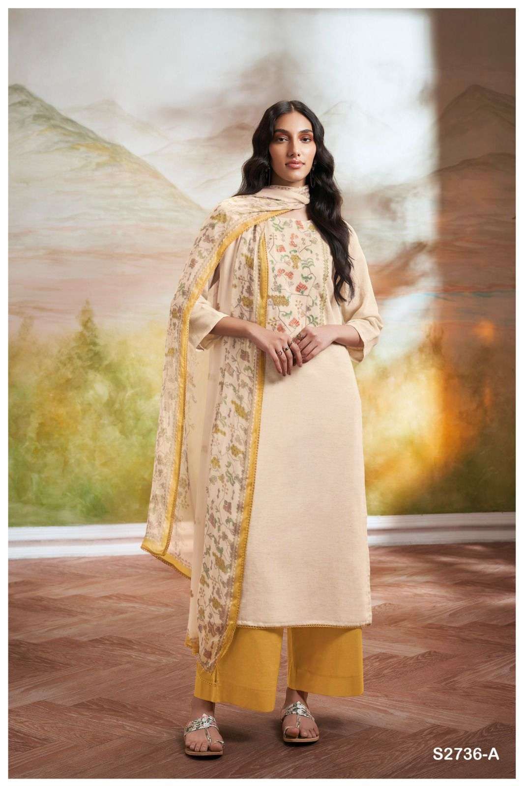 GANGA FASHION SHRESTHA 2736 COTTON EXCLUSIVE DRESS CATALOG EXPORTER IN SURAT 