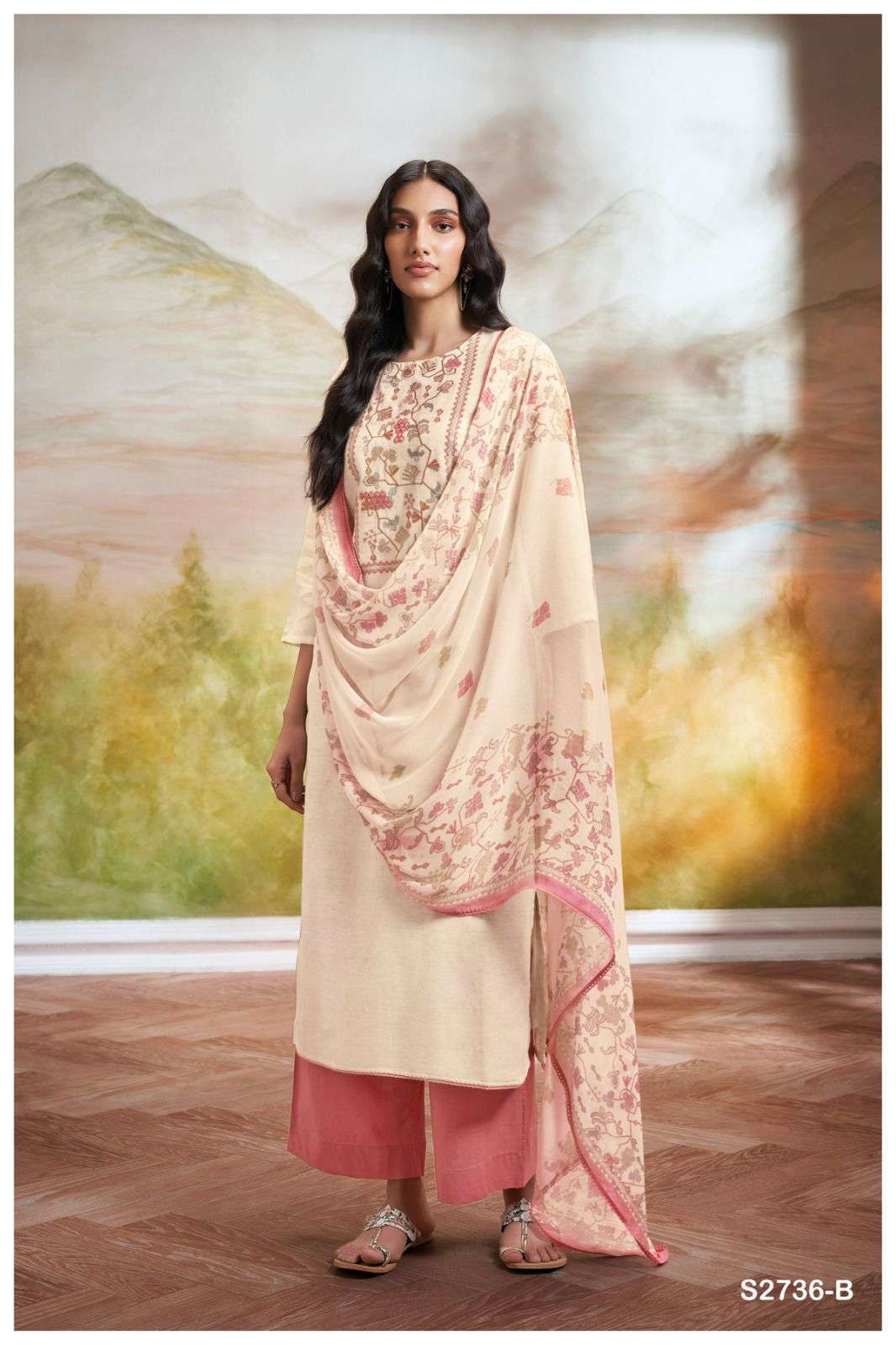 GANGA FASHION SHRESTHA 2736 COTTON EXCLUSIVE DRESS CATALOG EXPORTER IN SURAT 
