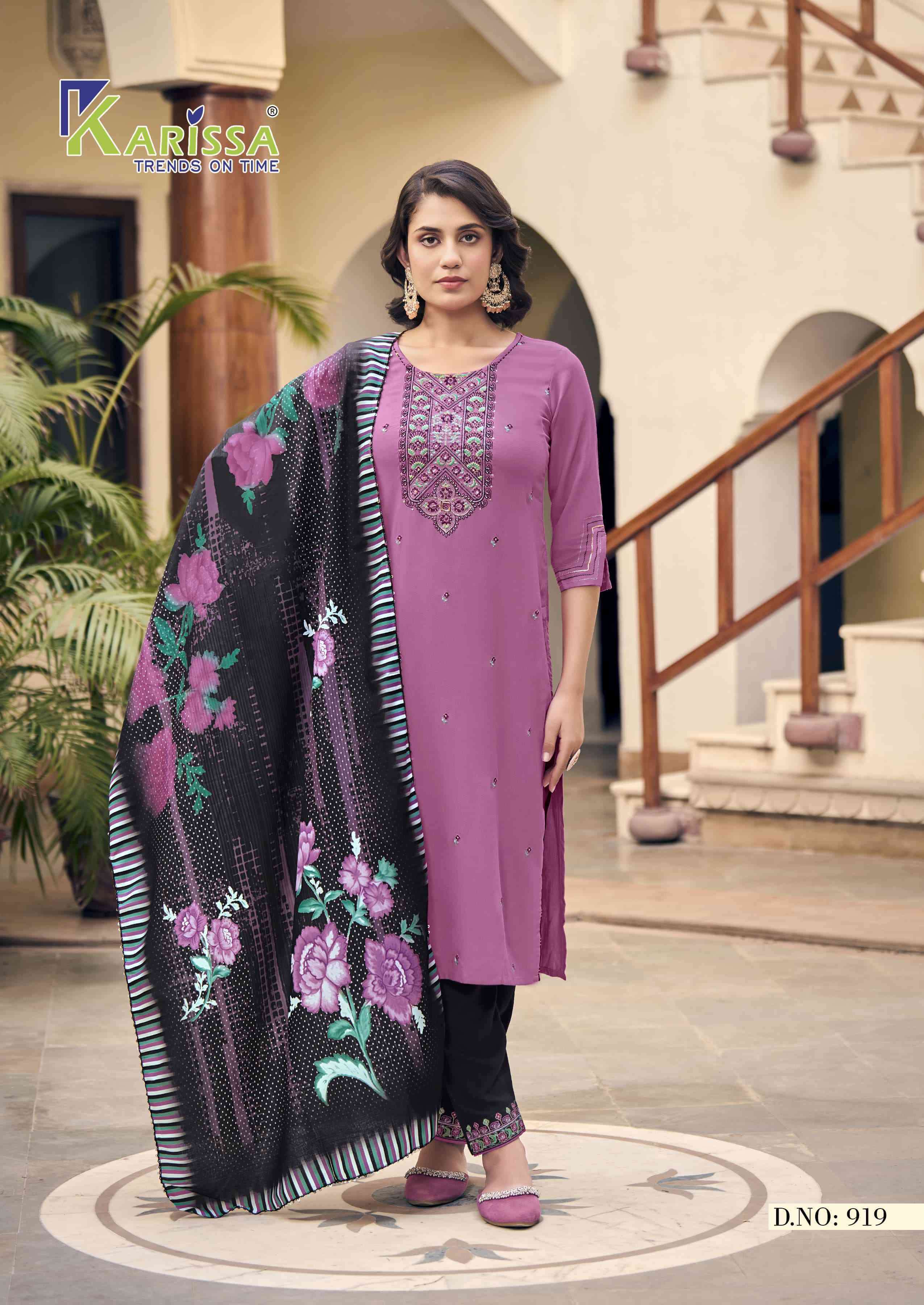 KARISSA LATIKA FANCY KURTI PANT DUPATTA LATEST CATALOGUE WHOLESALE PRICE SURAT 2024